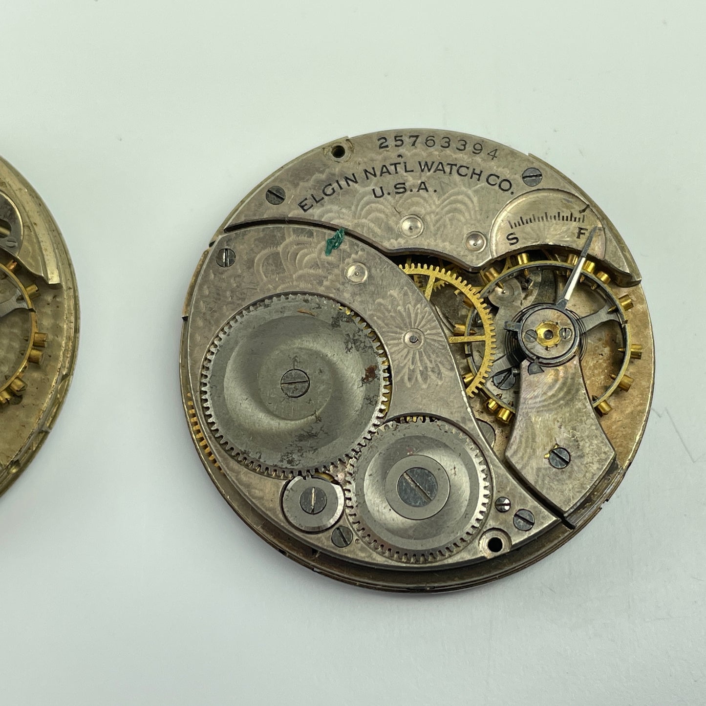 Lot 40- Elgin 6 & 12 Size Pocket Watch Movements