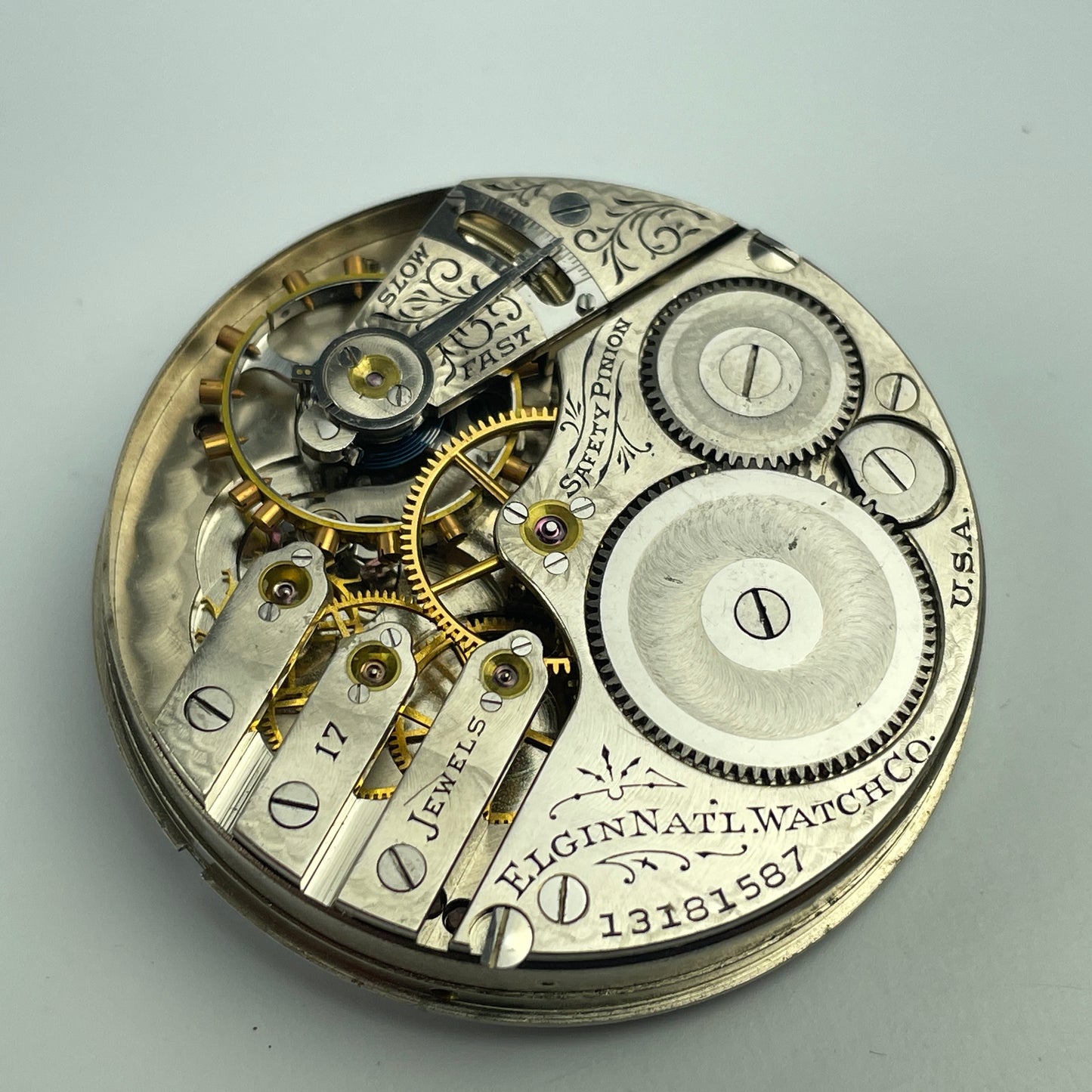 Lot 42- Elgin 16 & 18 Size Pocket Watch Movements