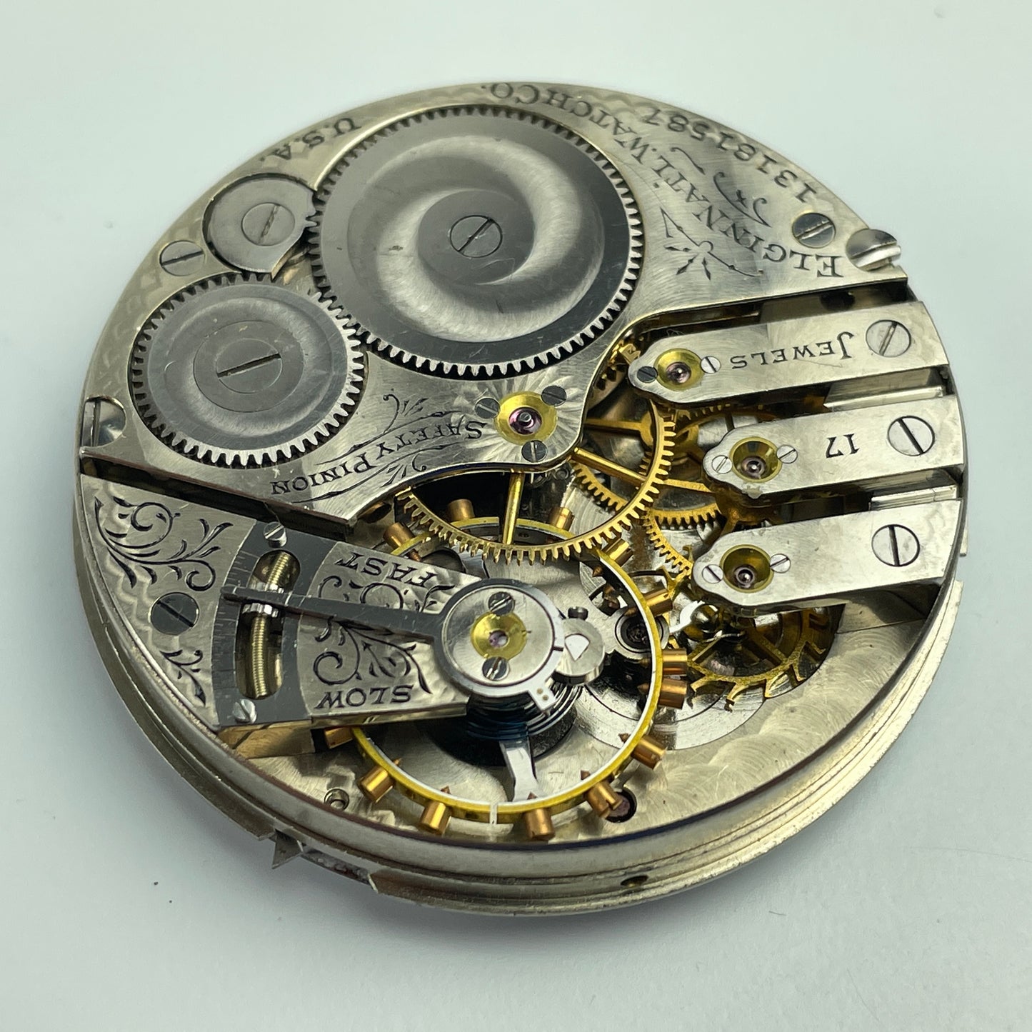 Lot 42- Elgin 16 & 18 Size Pocket Watch Movements