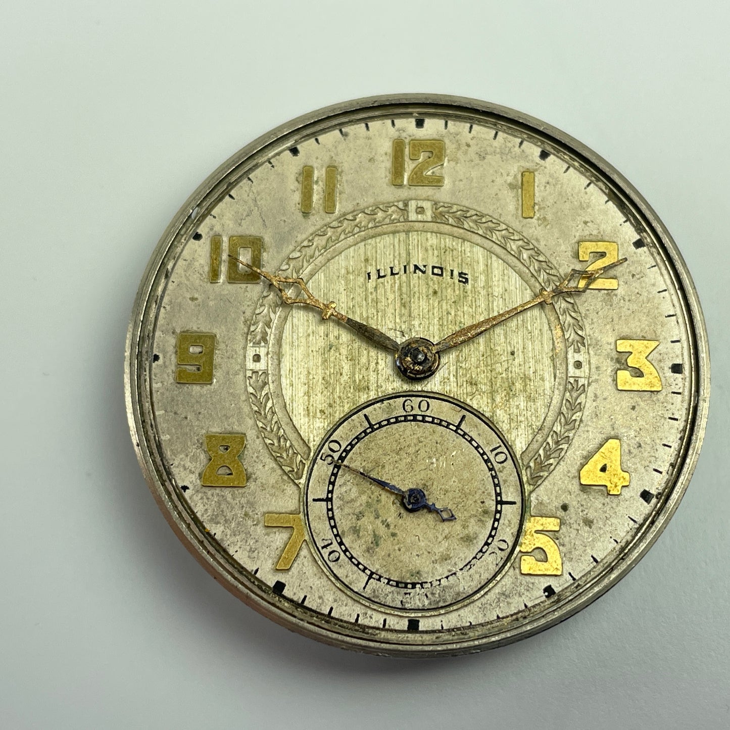 Lot 46- Illinois 12 Size 17 Jewel Pocket Watch Movement