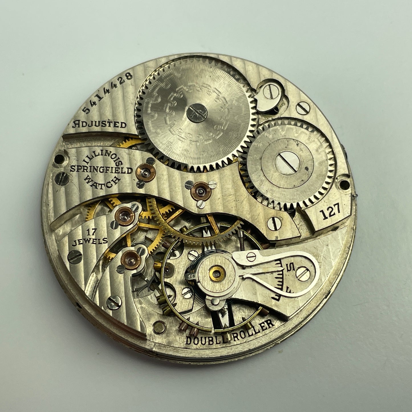 Lot 46- Illinois 12 Size 17 Jewel Pocket Watch Movement