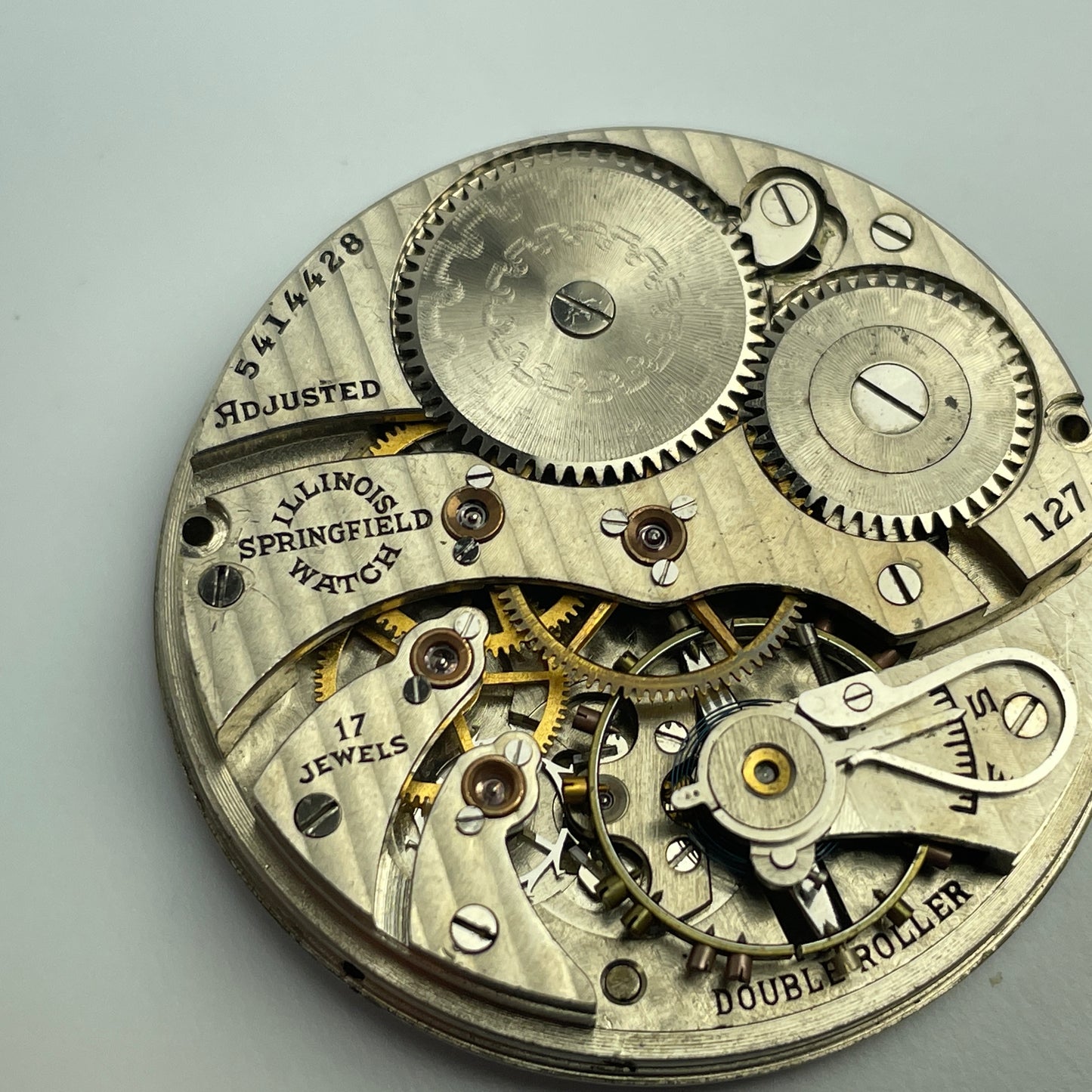 Lot 46- Illinois 12 Size 17 Jewel Pocket Watch Movement