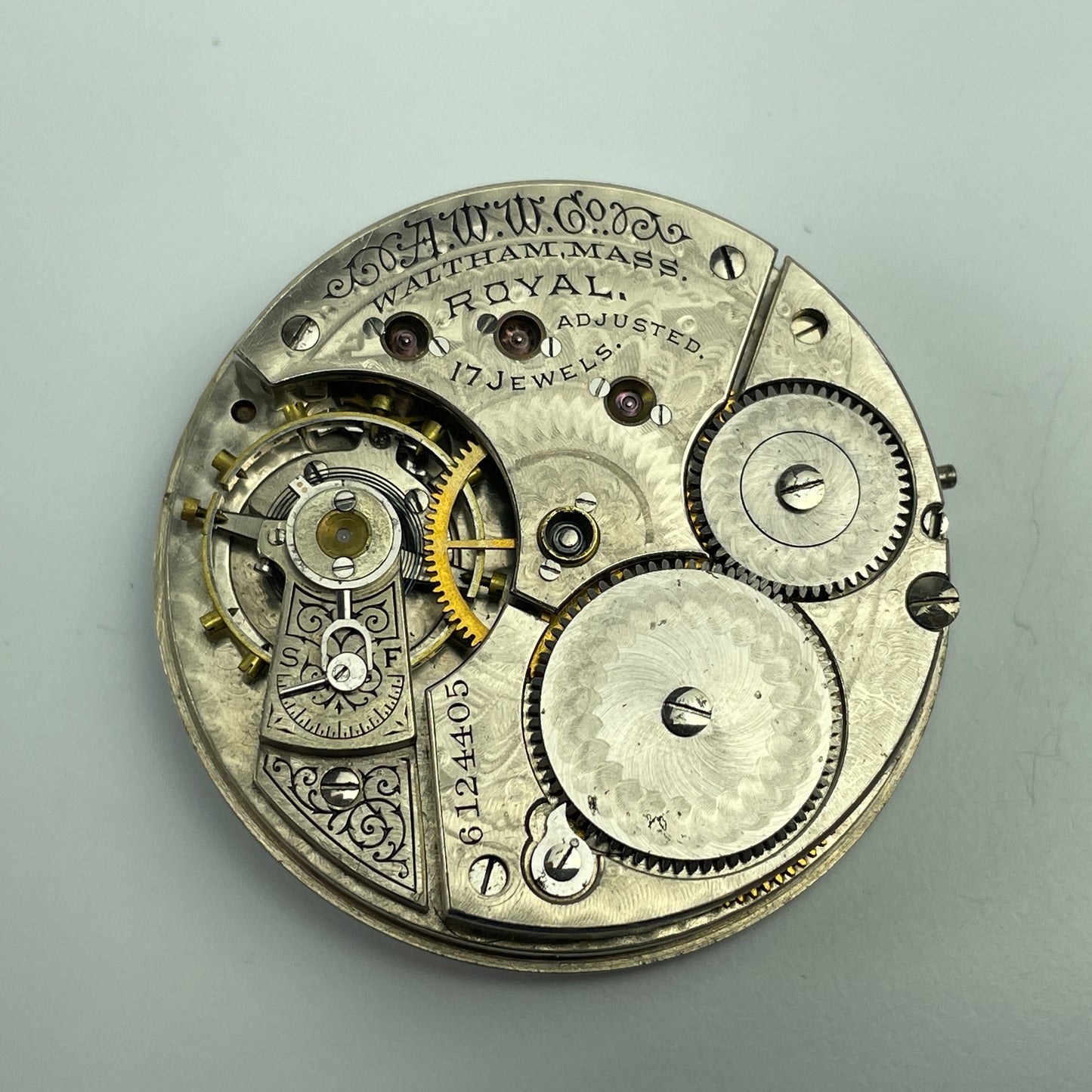 Lot 47- Waltham 6, 8 & 16 Size Pocket Watch Movements