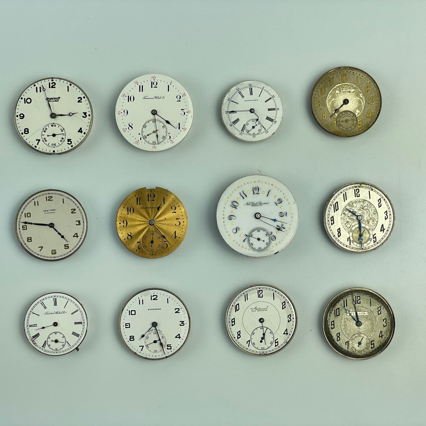 Lot 48- Swiss & American Nickel Pocket Watch Movements