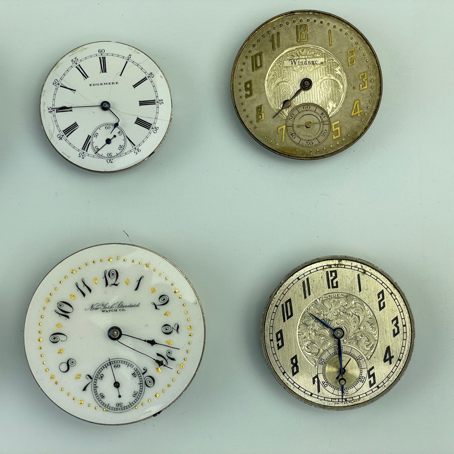 Lot 48- Swiss & American Nickel Pocket Watch Movements