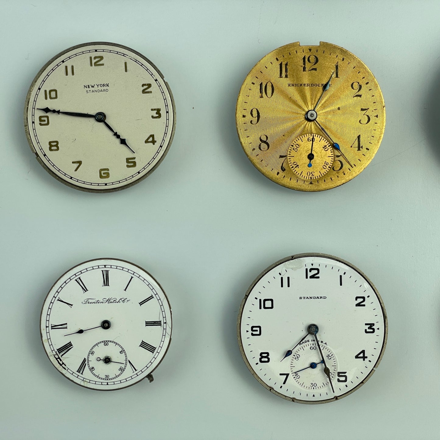 Lot 48- Swiss & American Nickel Pocket Watch Movements