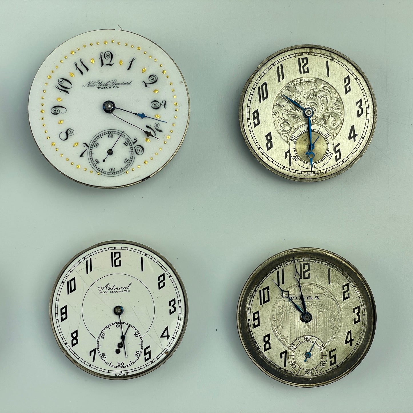 Lot 48- Swiss & American Nickel Pocket Watch Movements