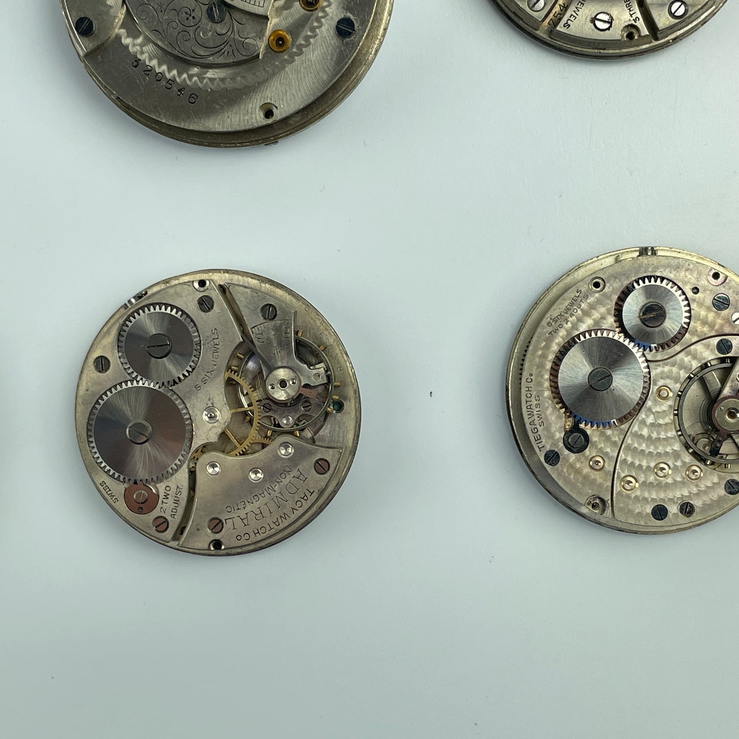 Lot 48- Swiss & American Nickel Pocket Watch Movements