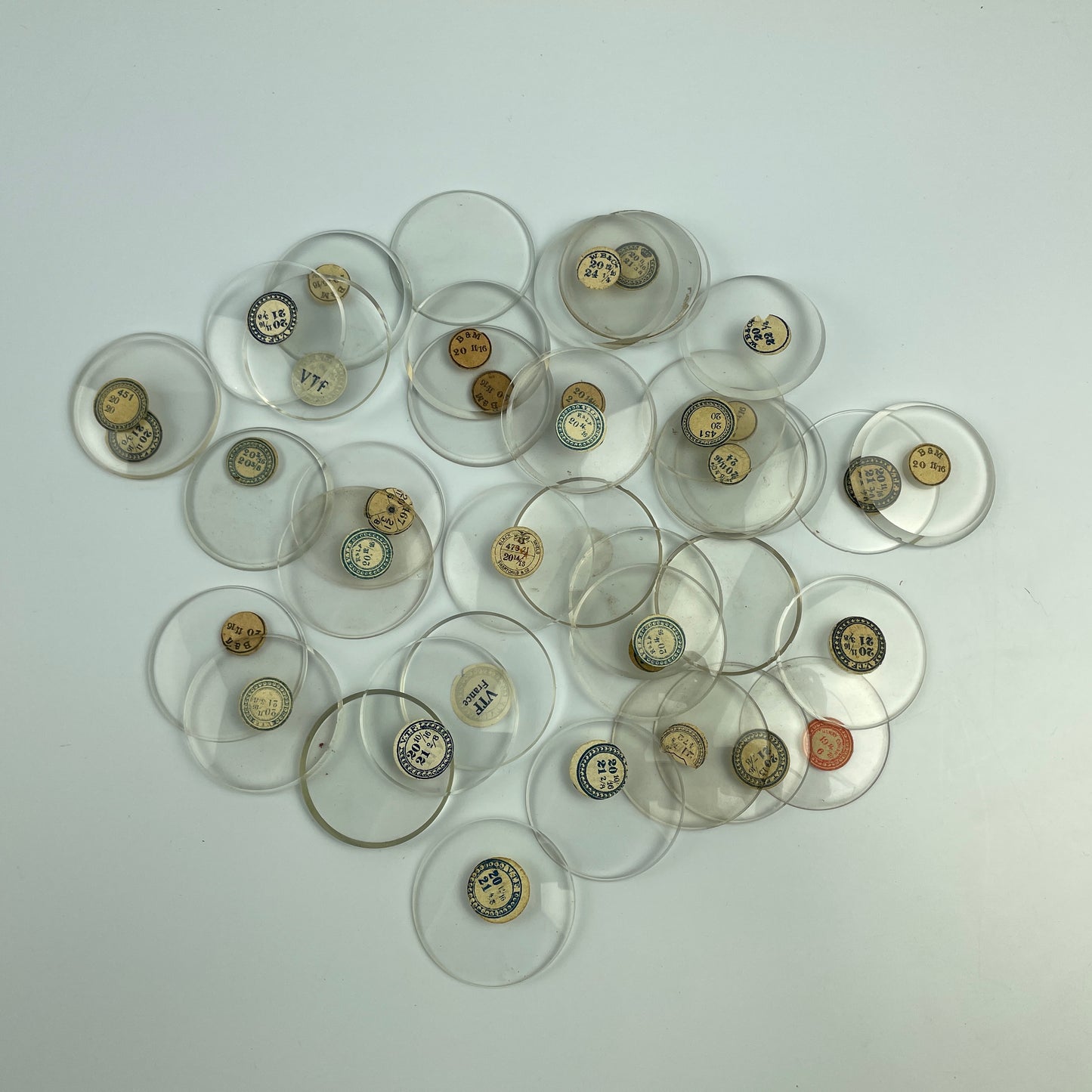 Lot 50- American 16 & 18 Size “THICK BEVELED” Glass Crystals