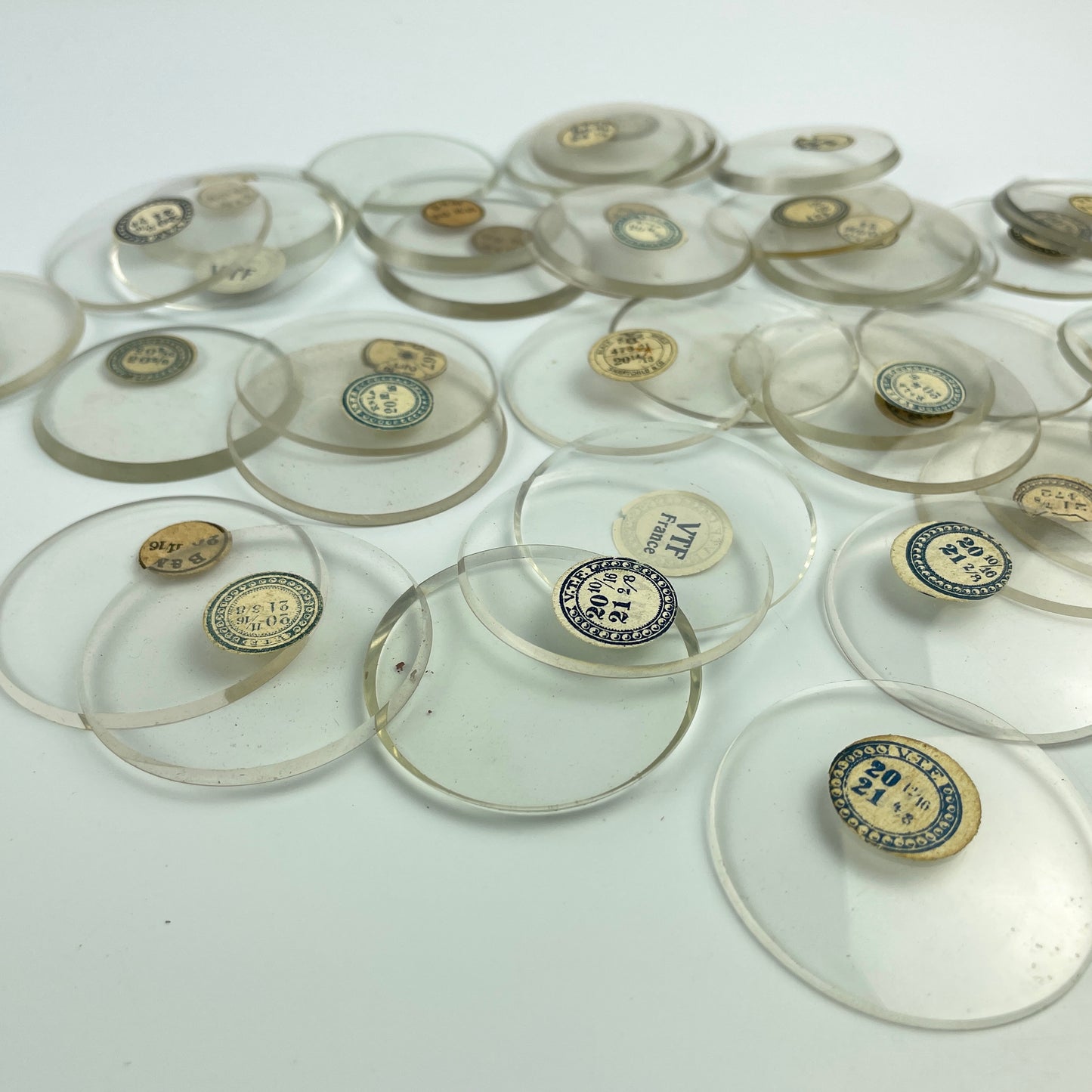 Lot 50- American 16 & 18 Size “THICK BEVELED” Glass Crystals