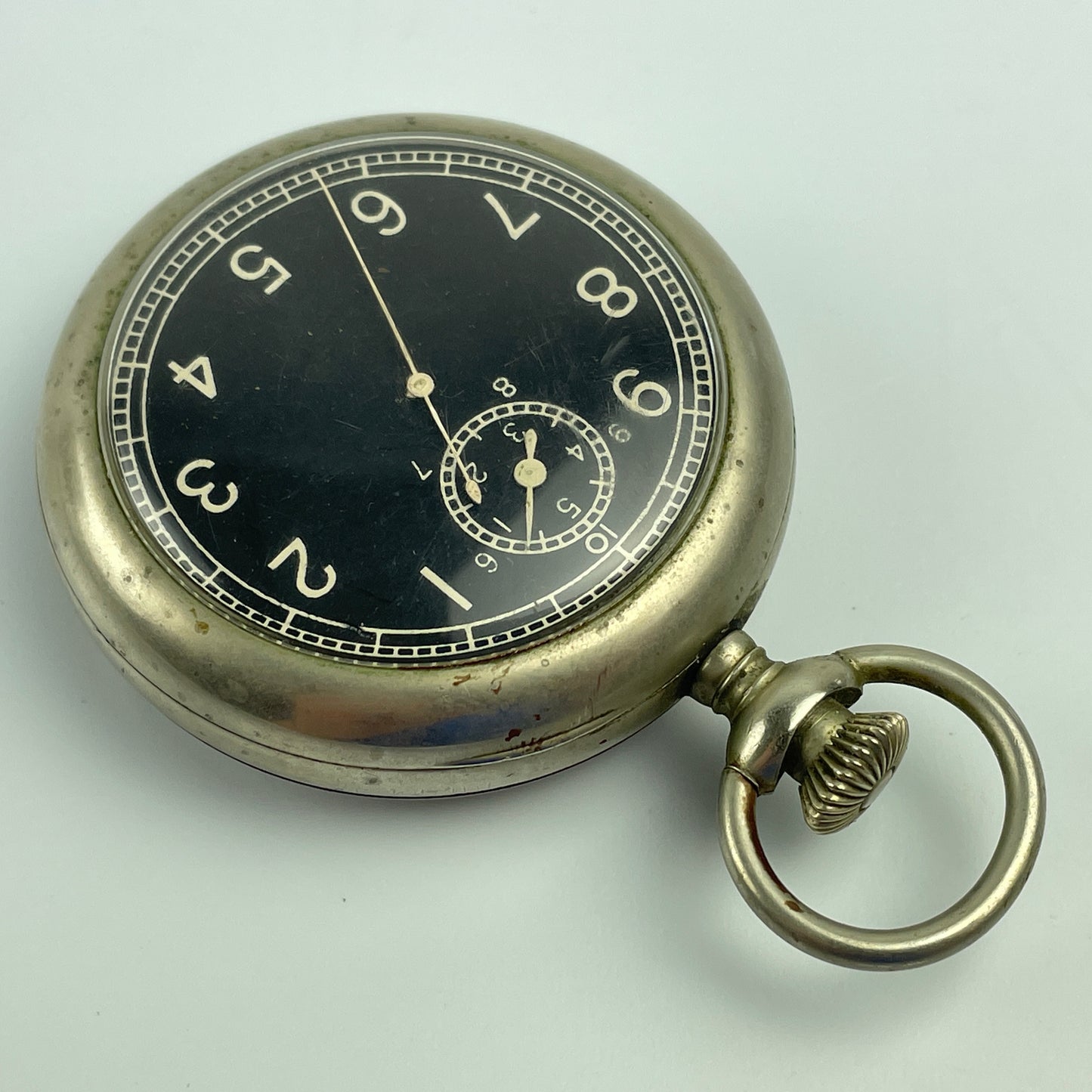 Lot 52- Elgin 16 Size Military Pocket Watch Lap Timer