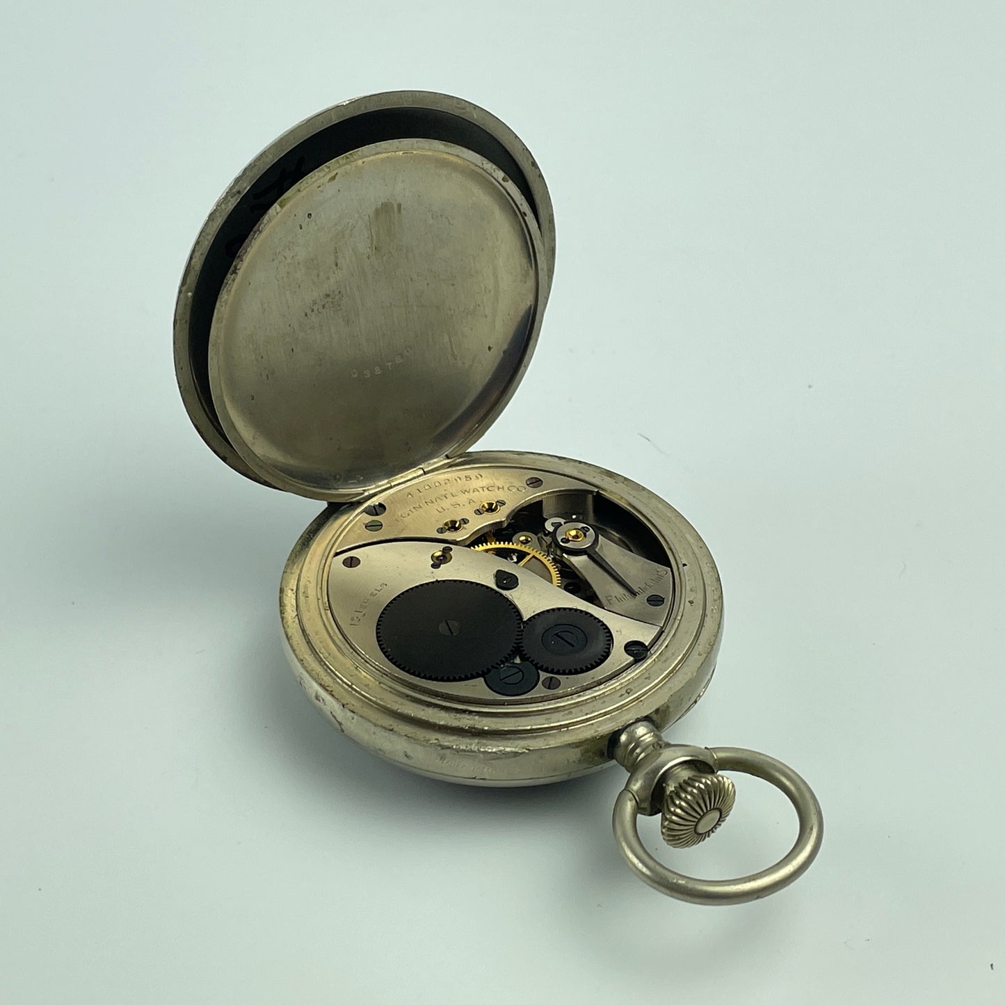 Lot 52- Elgin 16 Size Military Pocket Watch Lap Timer