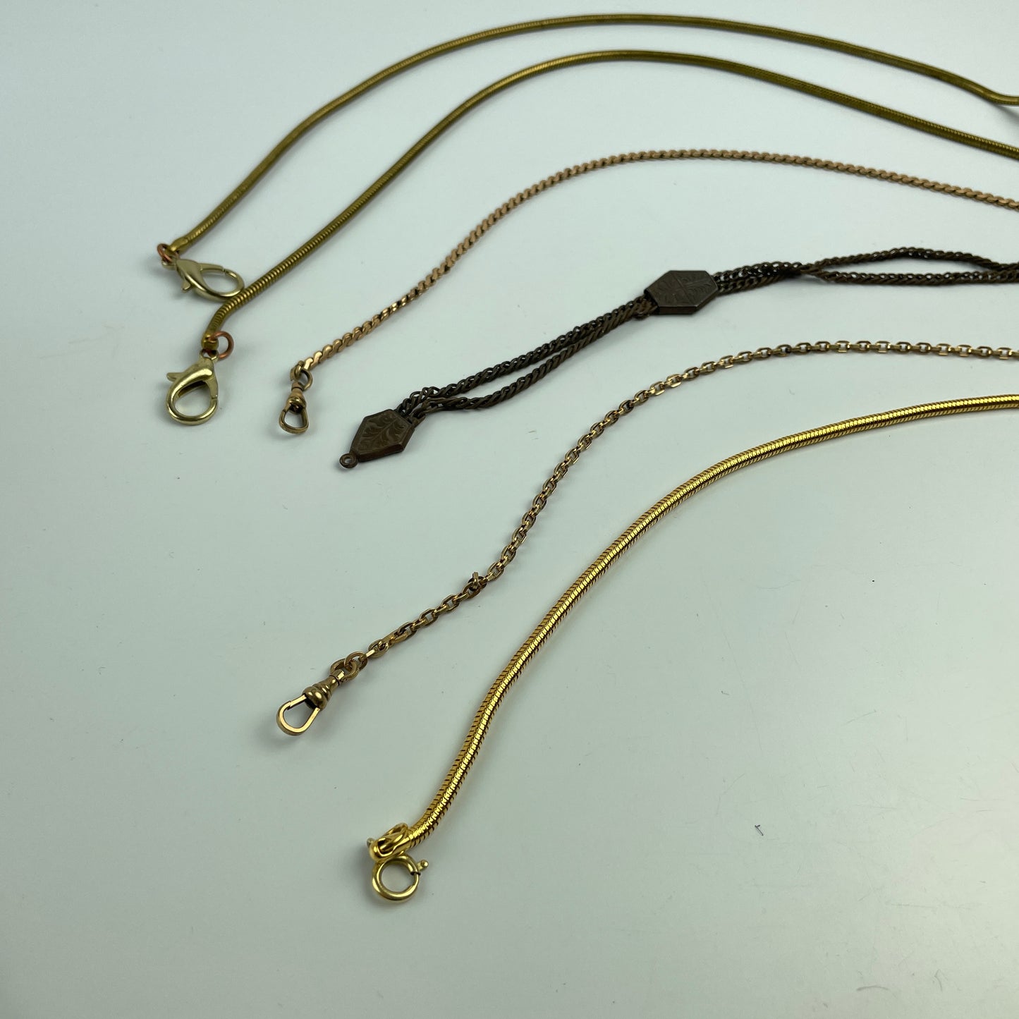 Lot 55- Assortment of (6) Men's Pocket Watch Chains