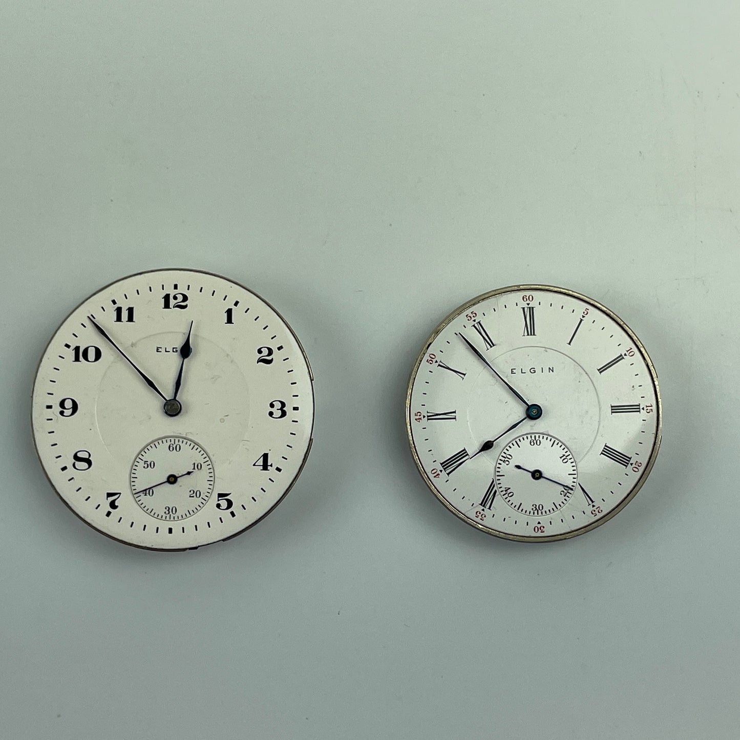 Lot 65- Elgin 12 & 16 Size Pocket Watch Movements