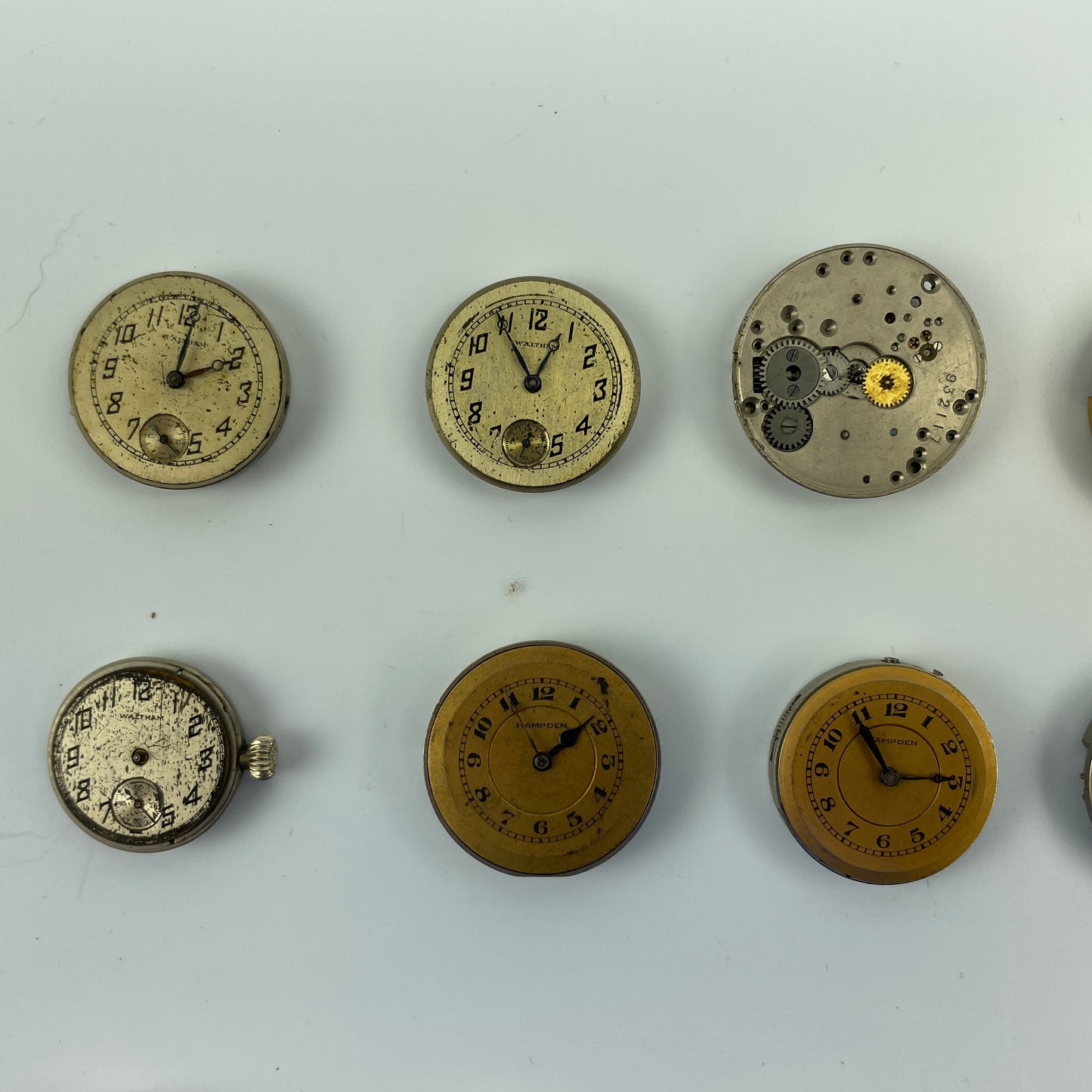 Lot 69- Waltham & Hampden Watch Movements