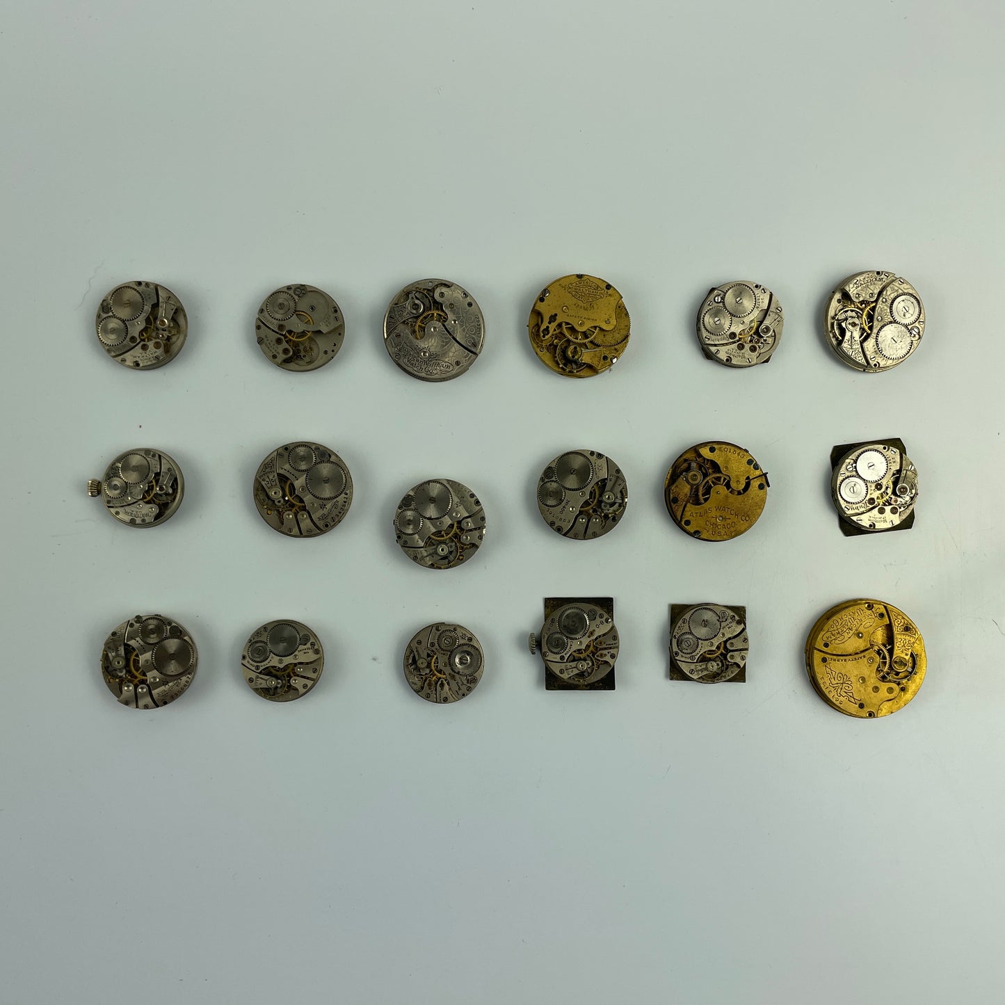 Lot 69- Waltham & Hampden Watch Movements