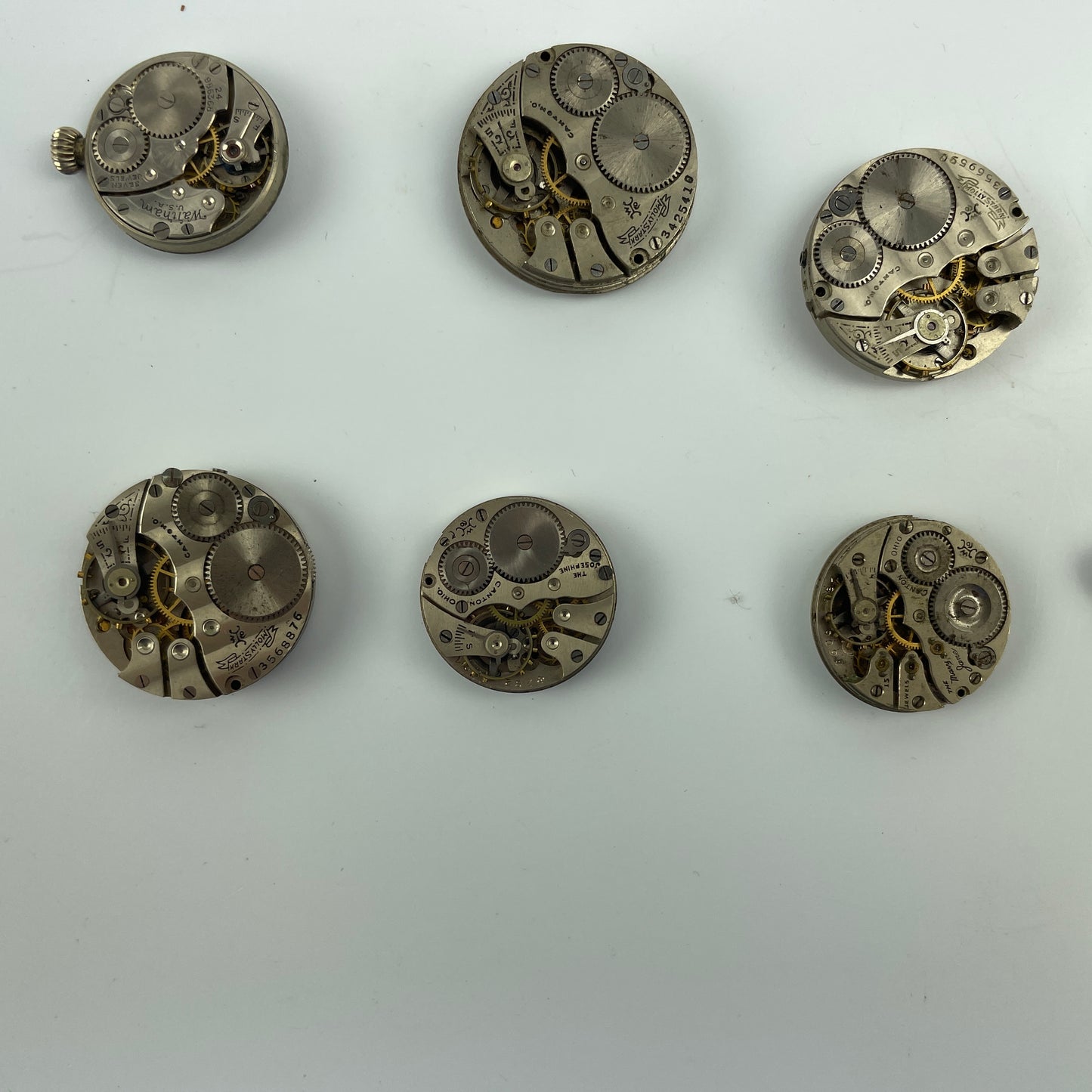 Lot 69- Waltham & Hampden Watch Movements