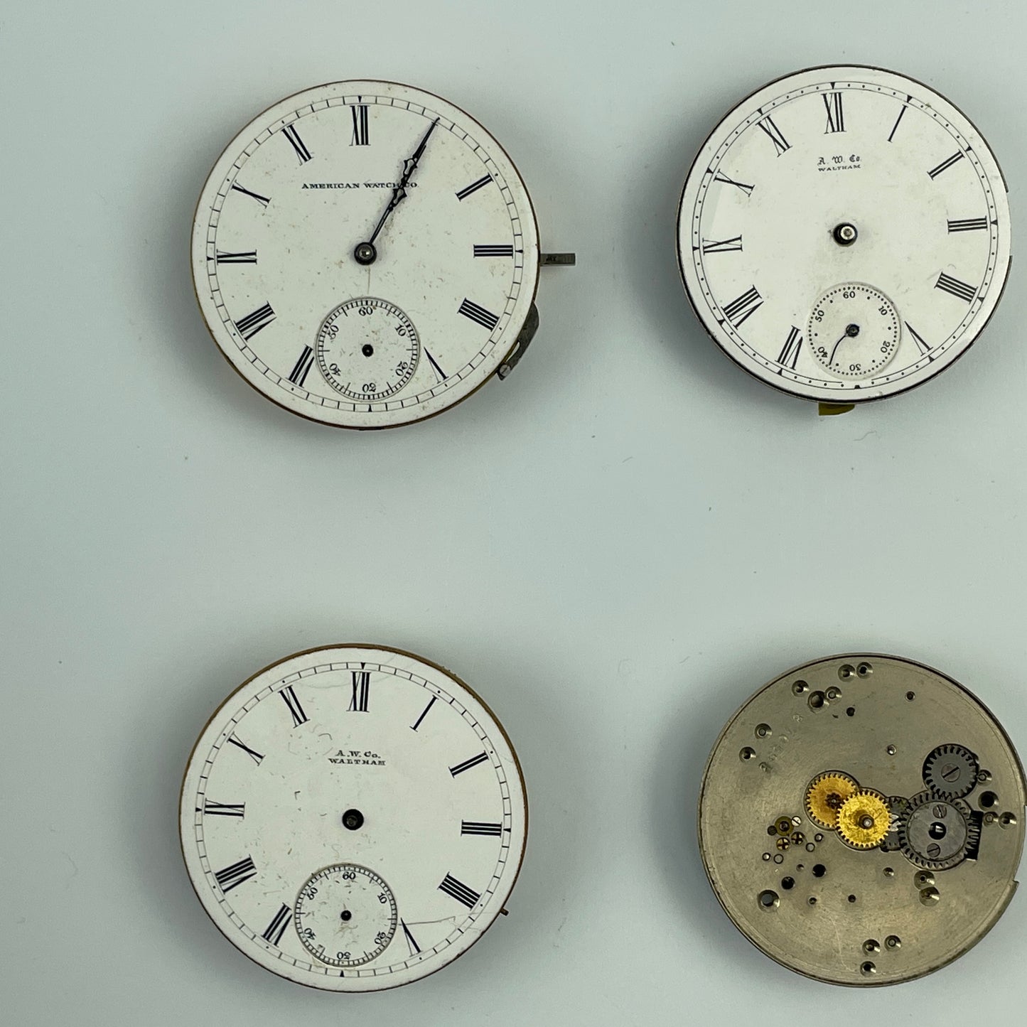 Lot 72- Waltham 6 Size Pocket Watch Movements