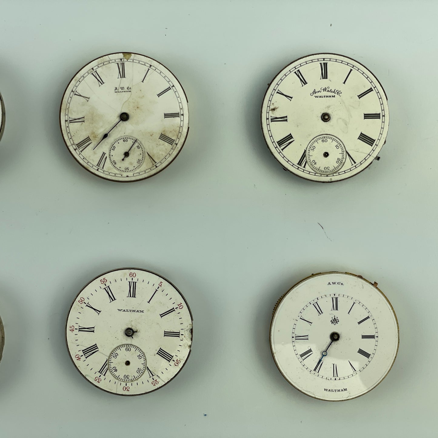 Lot 72- Waltham 6 Size Pocket Watch Movements