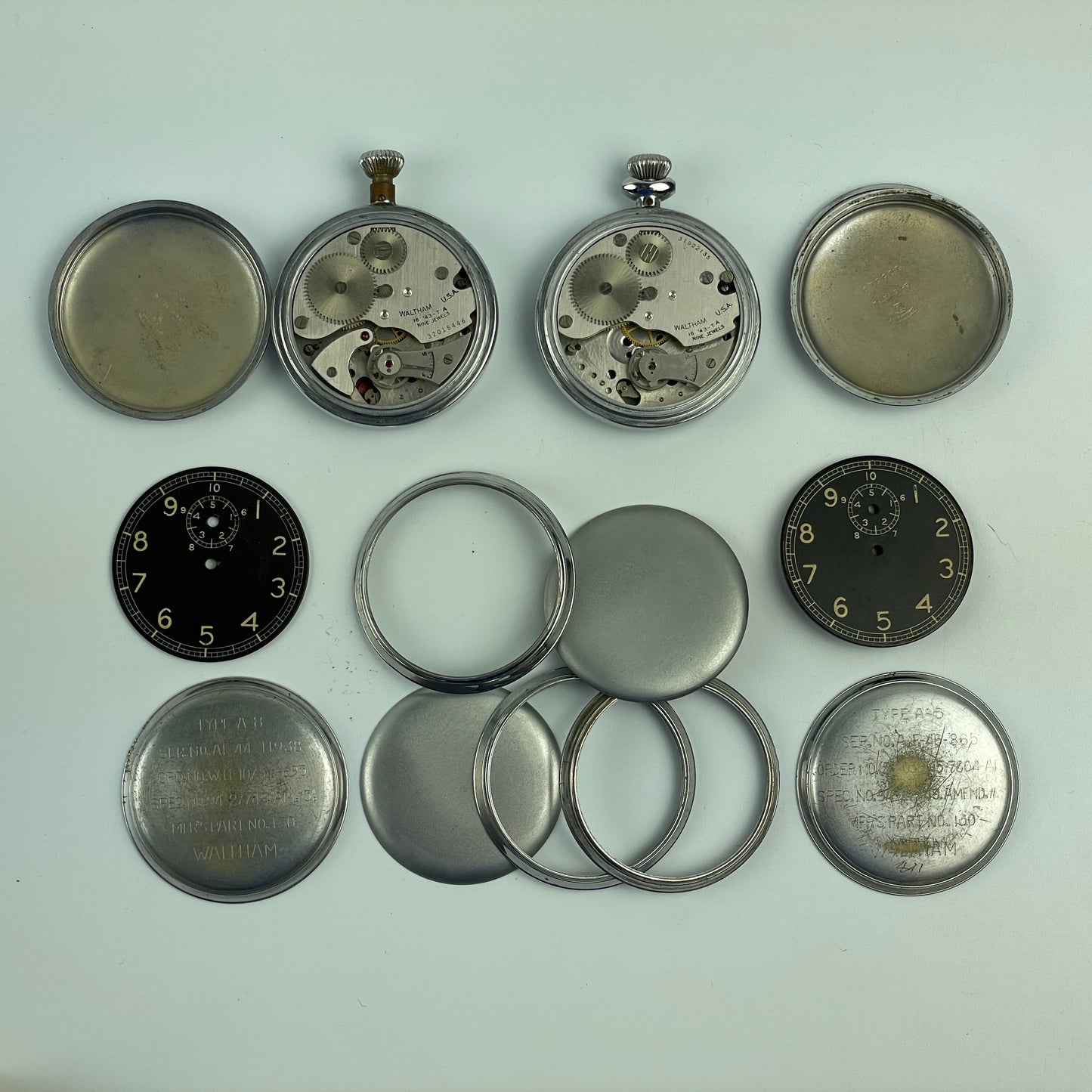 Lot 73- Waltham16A Military Movement Parts