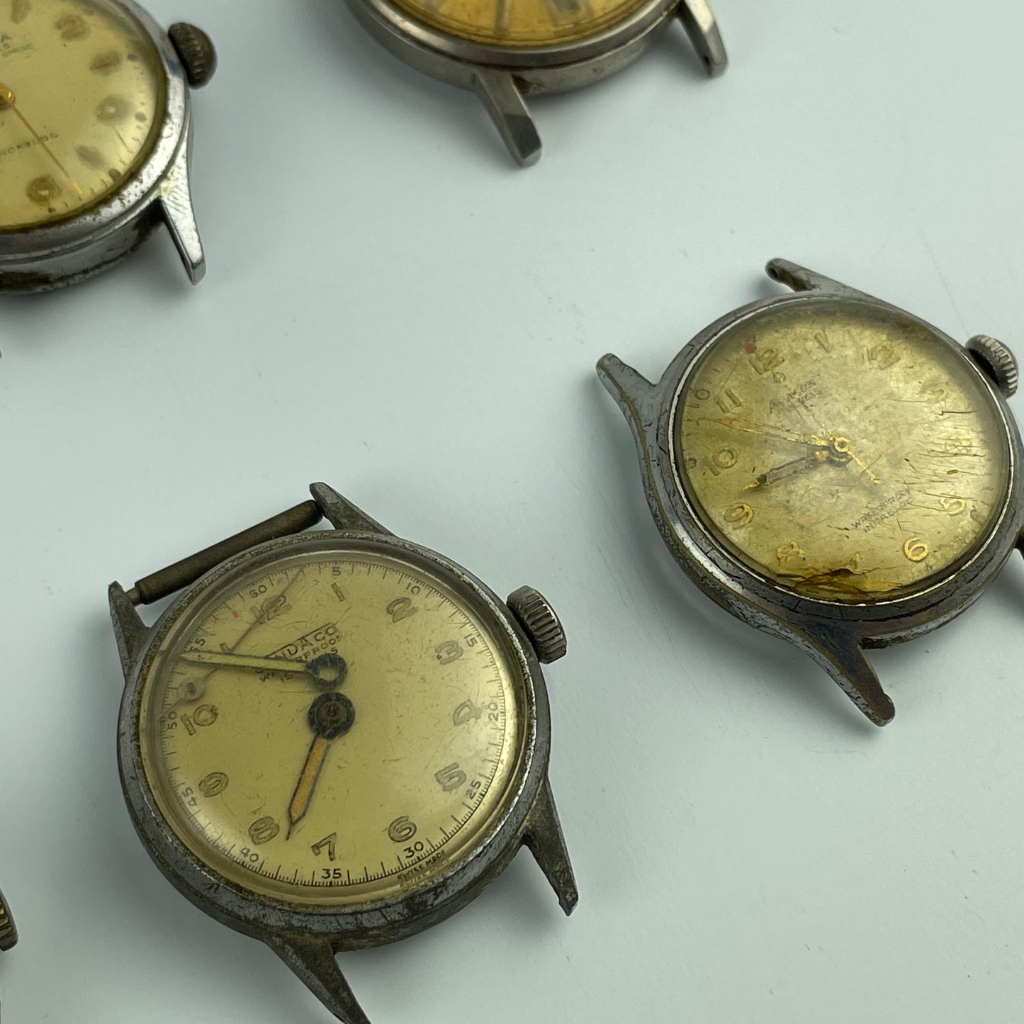 Lot 78- Swiss Men's Vintage Watches