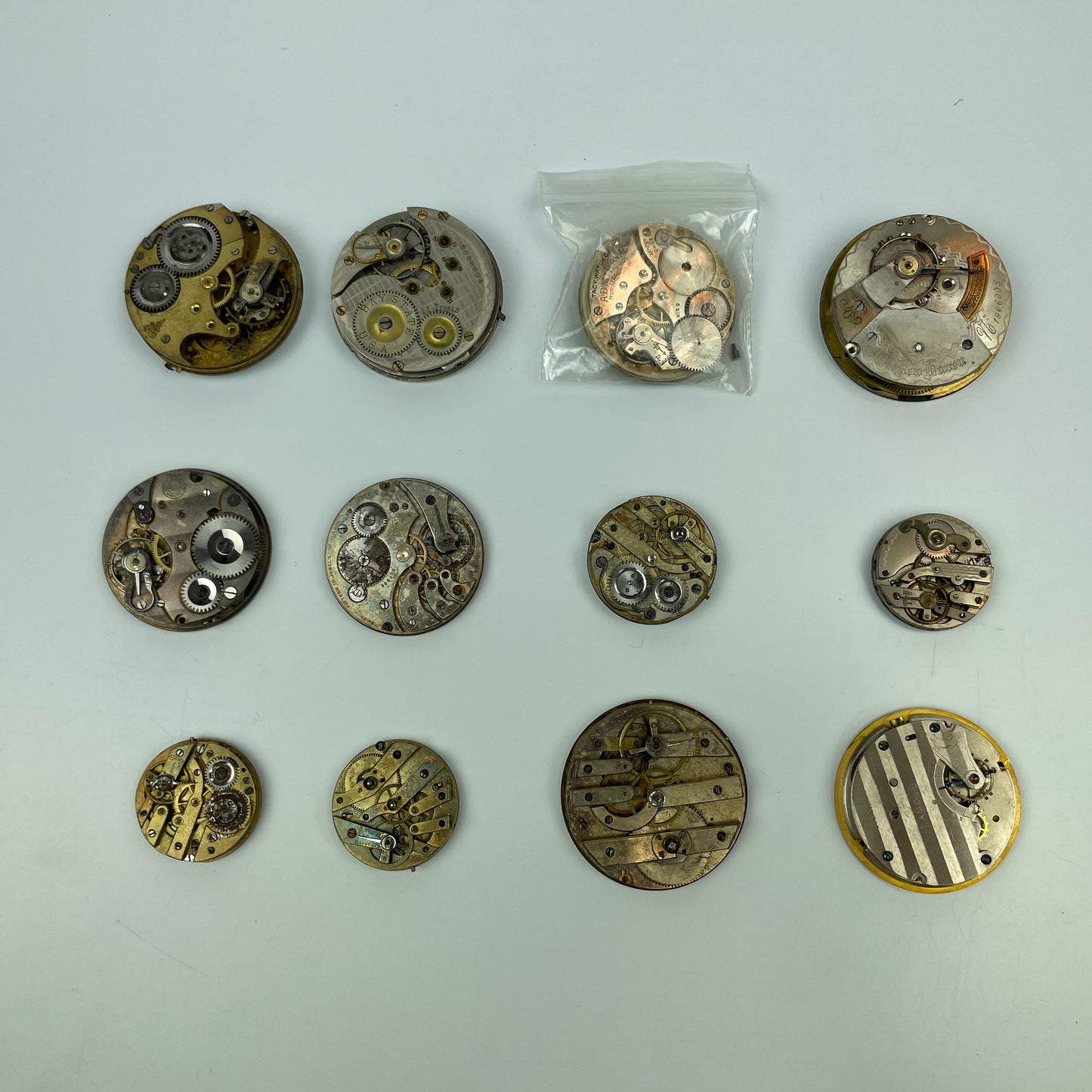 Lot 5- Twelve Swiss Pocket Watch Movements