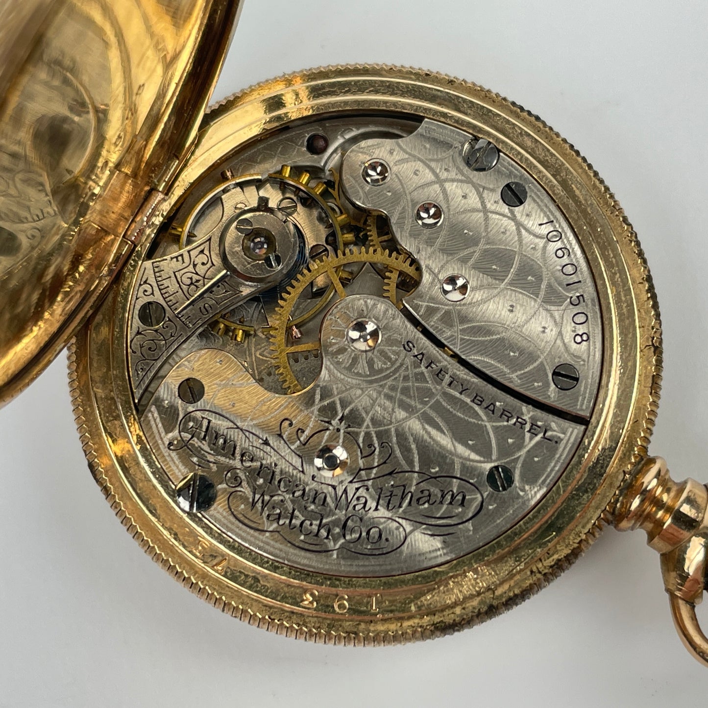 Lot 13- Waltham O Size “Seaside” YGF Pocket Watch