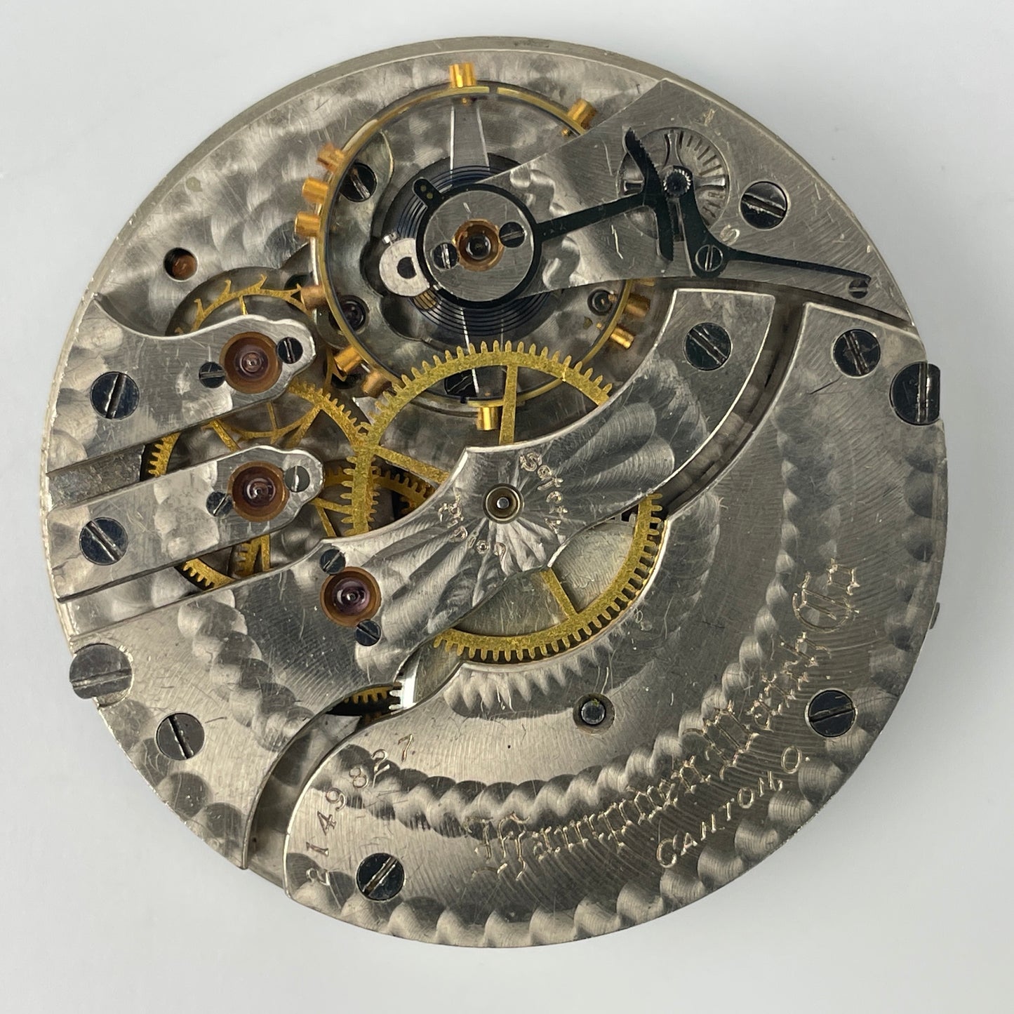 Lot 17- Hampden 12 & 16 Size Pocket Watch Movements