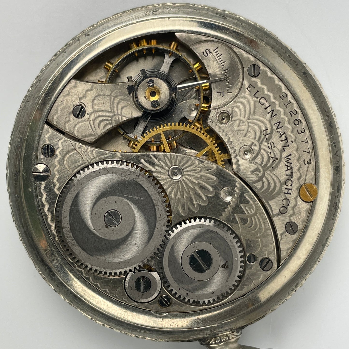 Lot 18- Elgin 12 Size 7 Jewel Pocket Watch