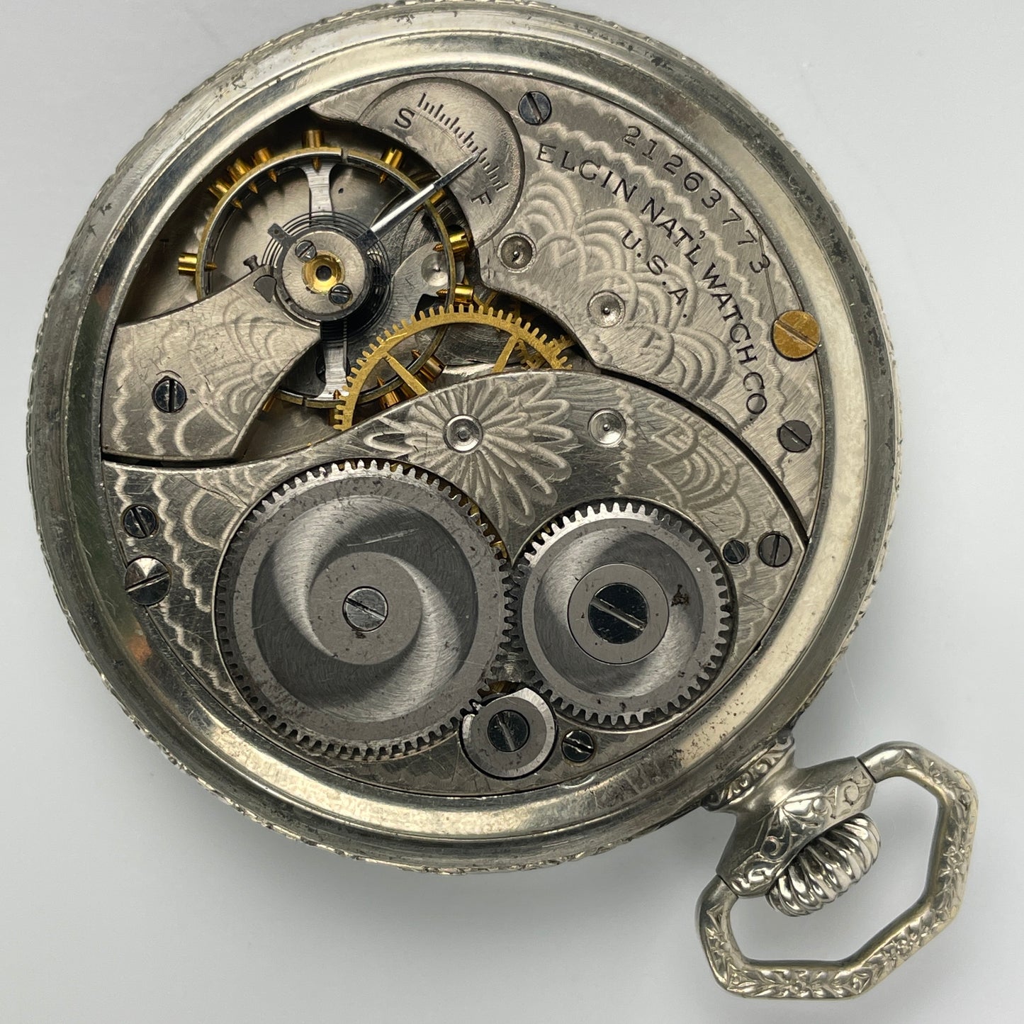 Lot 18- Elgin 12 Size 7 Jewel Pocket Watch