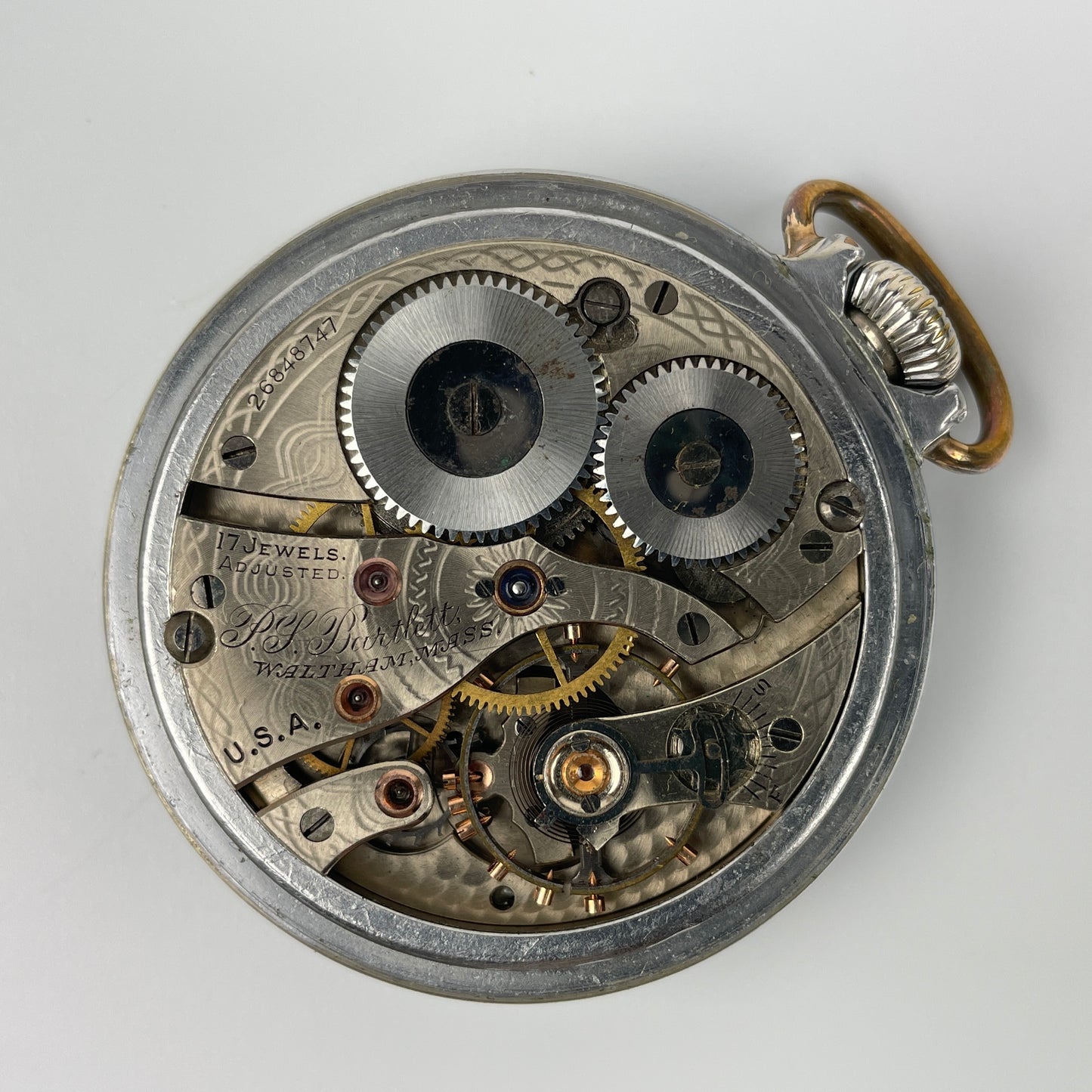 Lot 20- Waltham 16 Size “P. S. BARTLETT” Pocket Watch