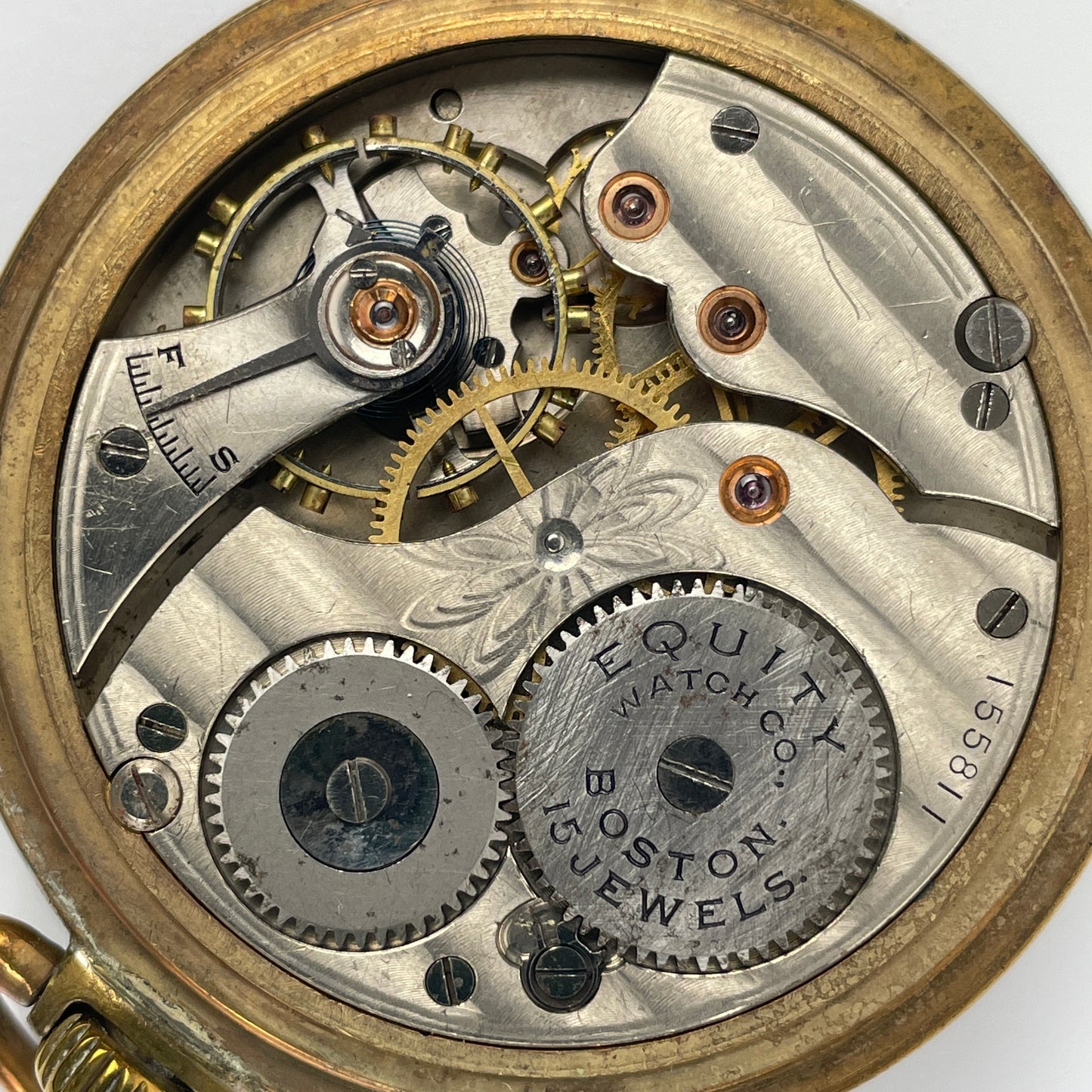 Lot 21- Waltham Equity 16 Size 15 Jewel Pocket Watch