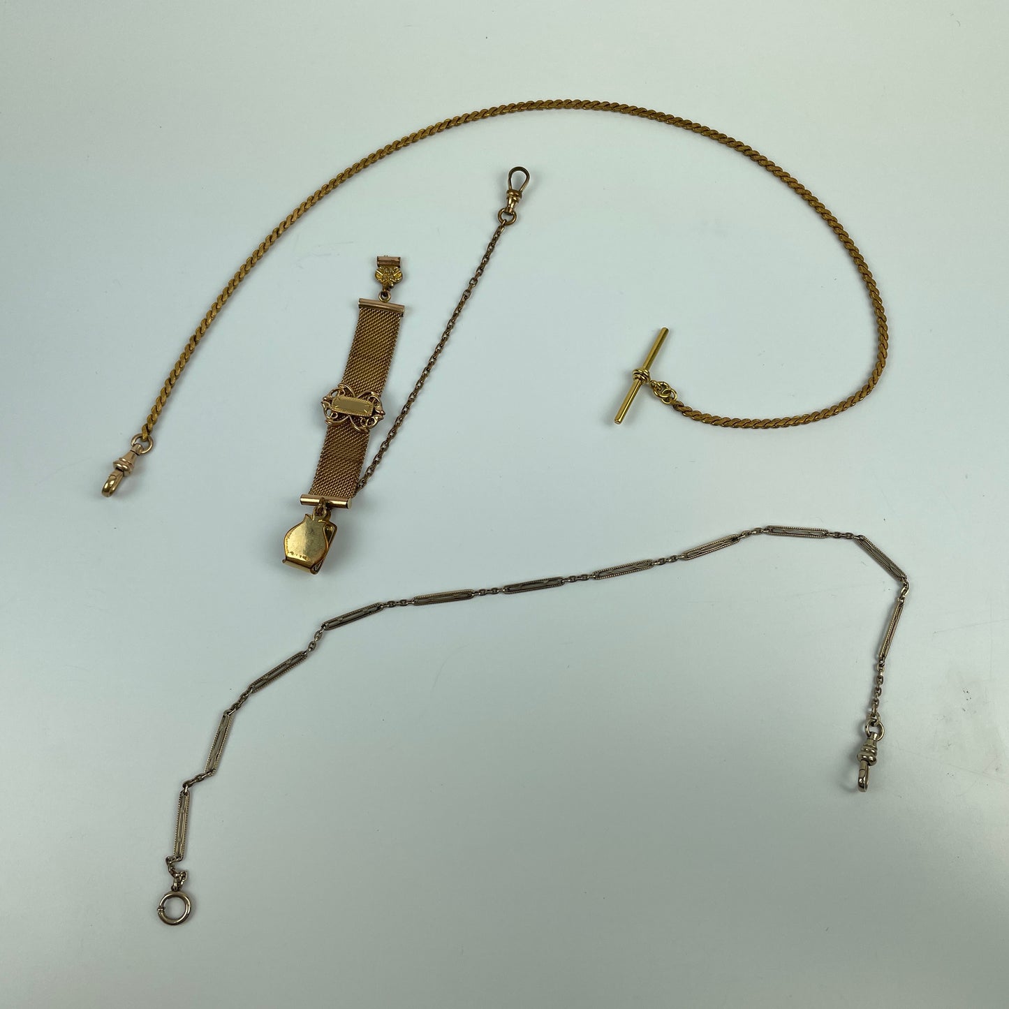 Lot 27- Three Men's Pocket Watch Chains