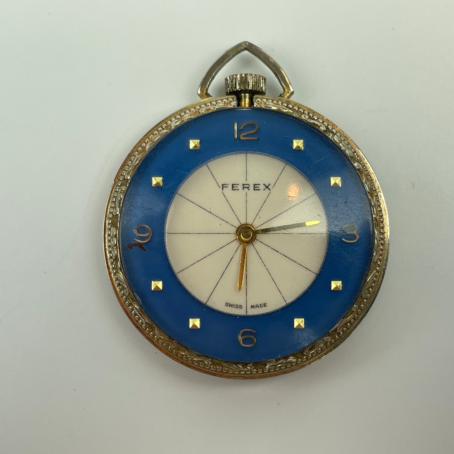 Lot 28- Four Ladies' YGF & Coin Silver Lapel Watches