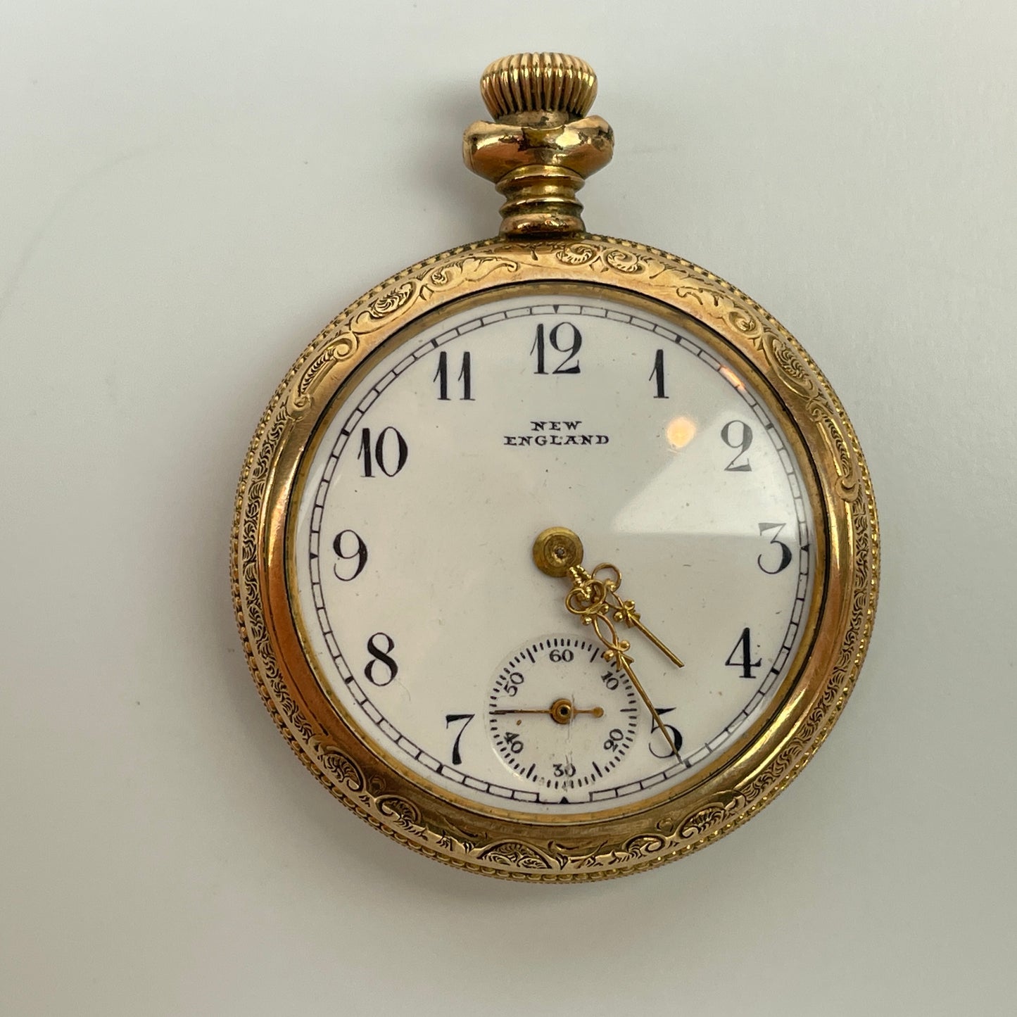 Lot 28- Four Ladies' YGF & Coin Silver Lapel Watches