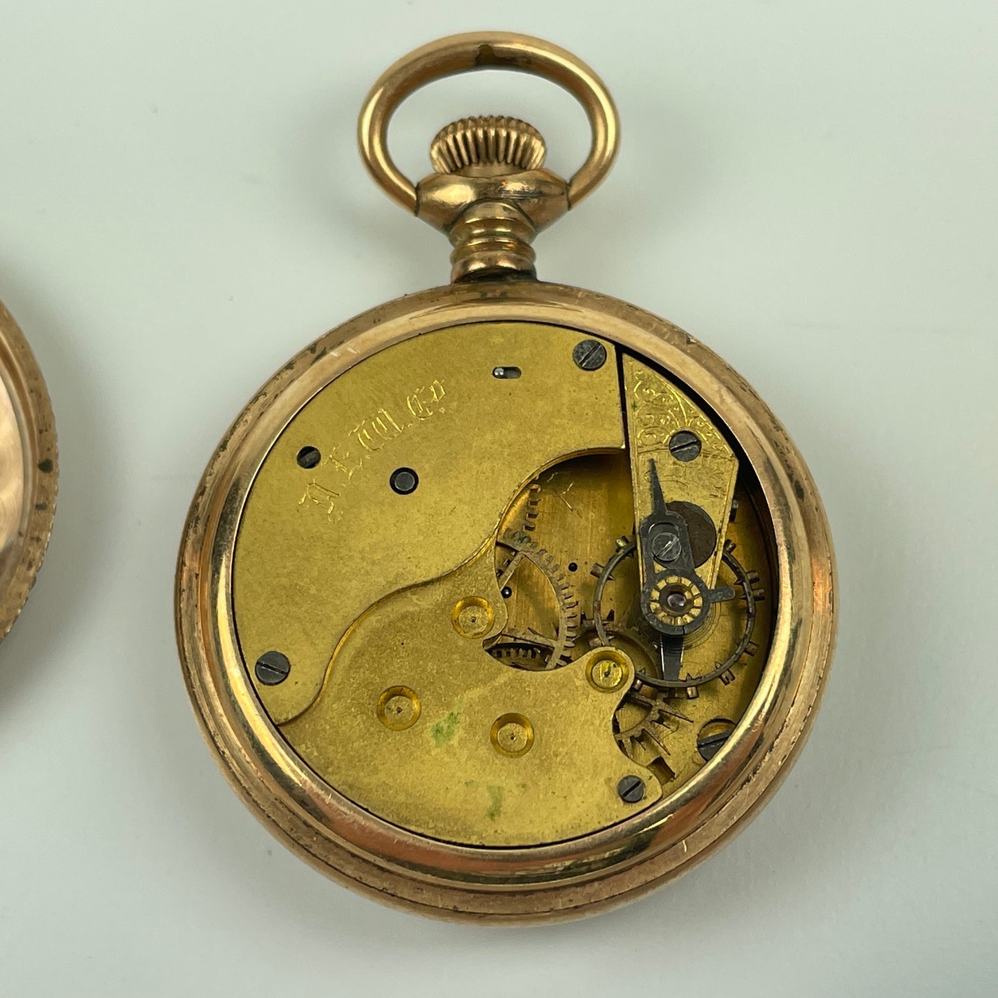 Lot 28- Four Ladies' YGF & Coin Silver Lapel Watches