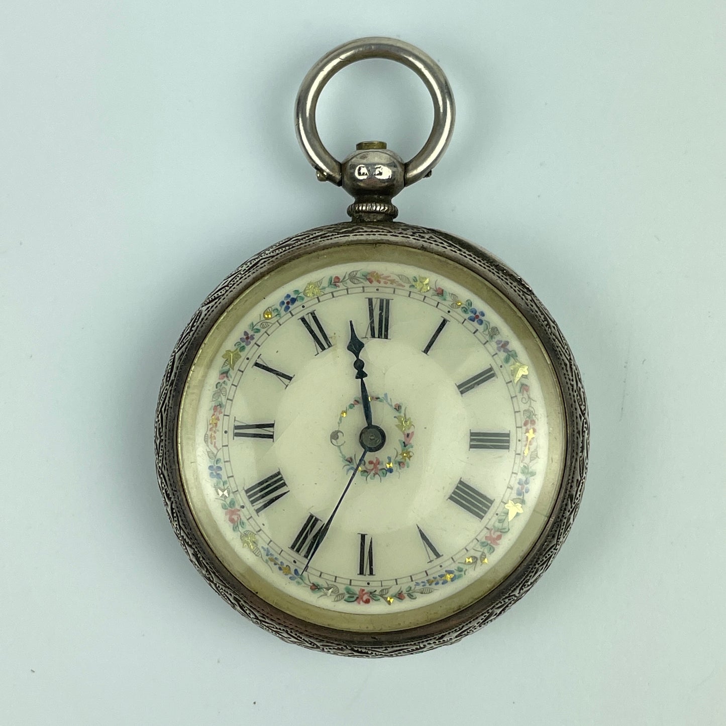 Lot 31- English Sterling Silver 41MM Pocket Watch