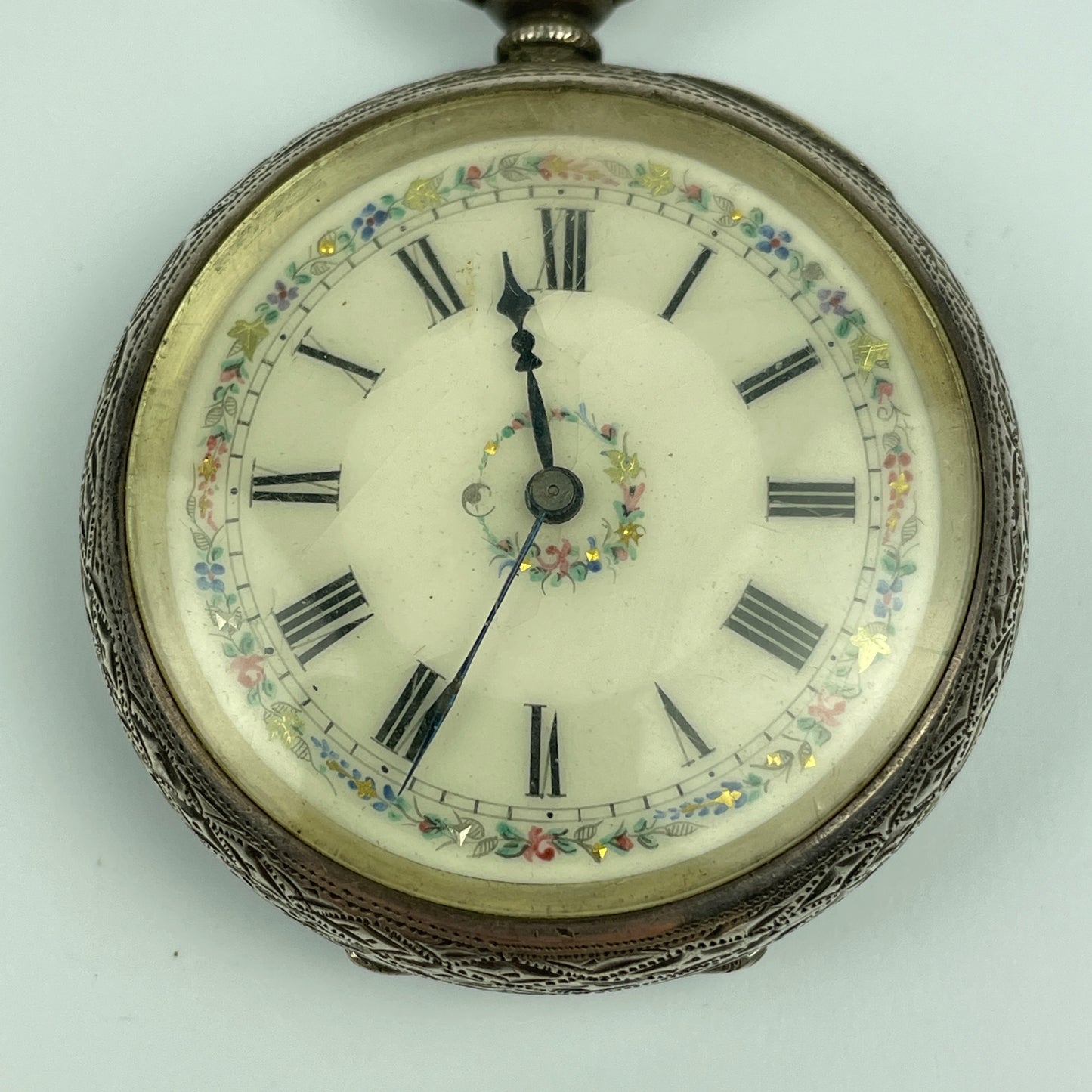 Lot 31- English Sterling Silver 41MM Pocket Watch