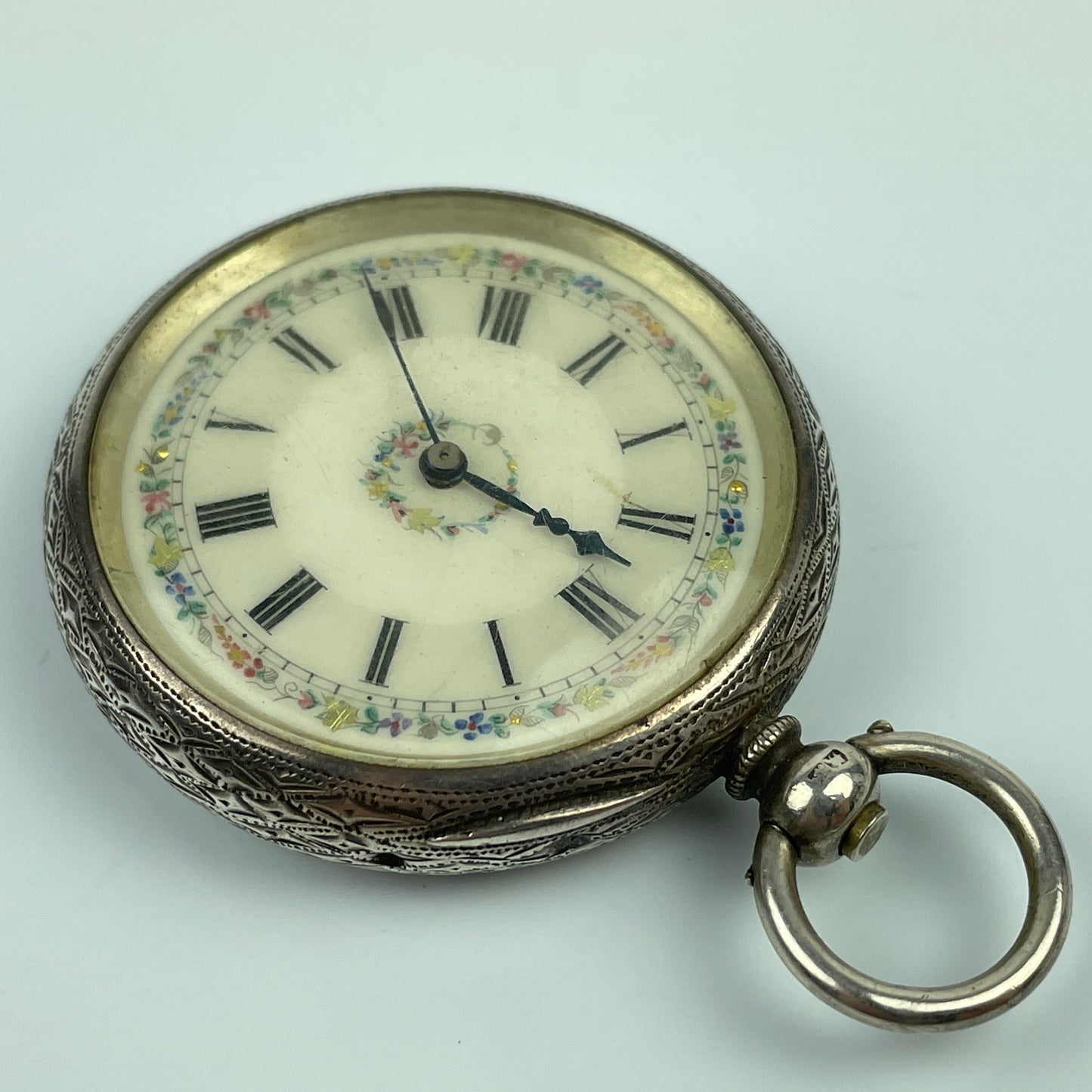Lot 31- English Sterling Silver 41MM Pocket Watch