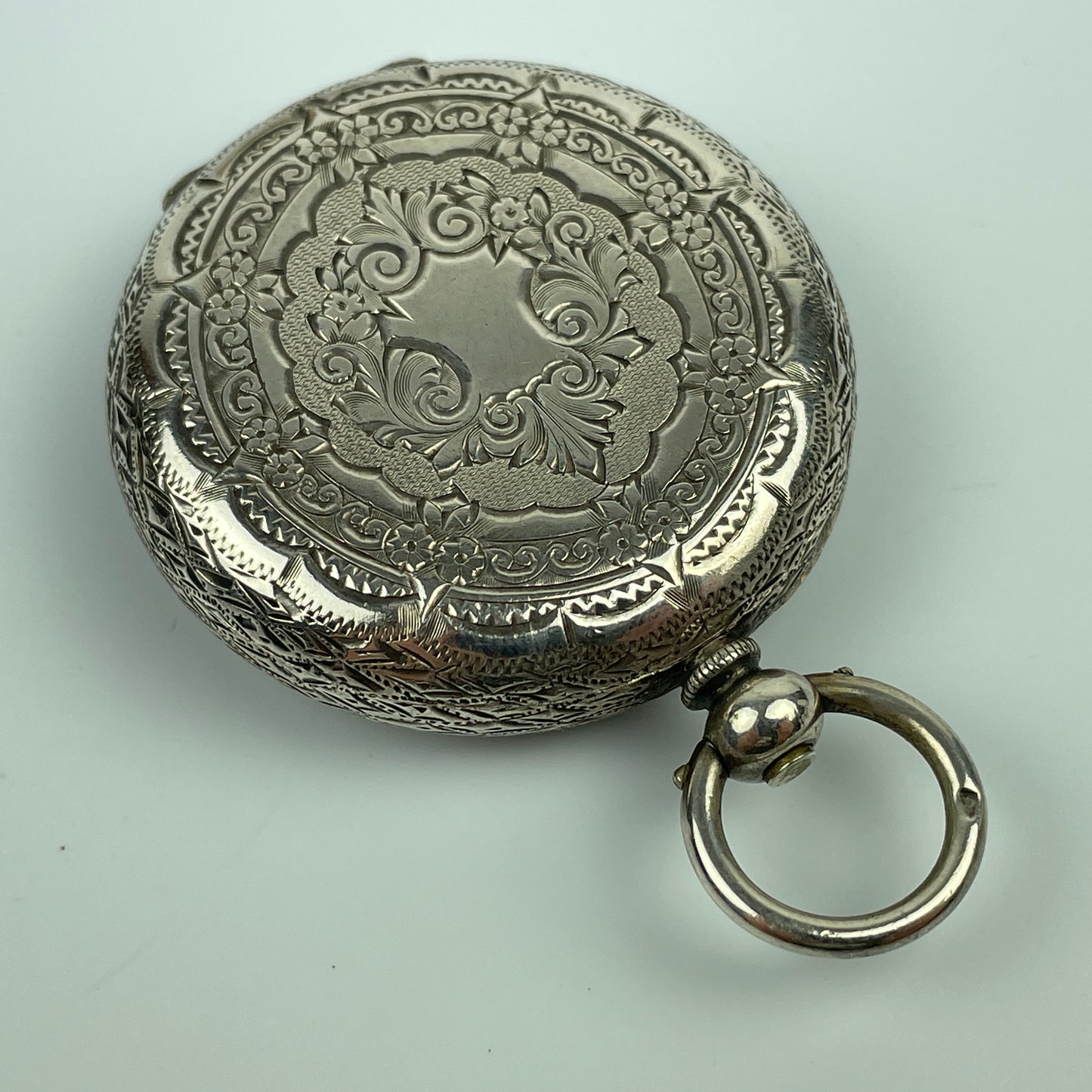 Lot 31- English Sterling Silver 41MM Pocket Watch