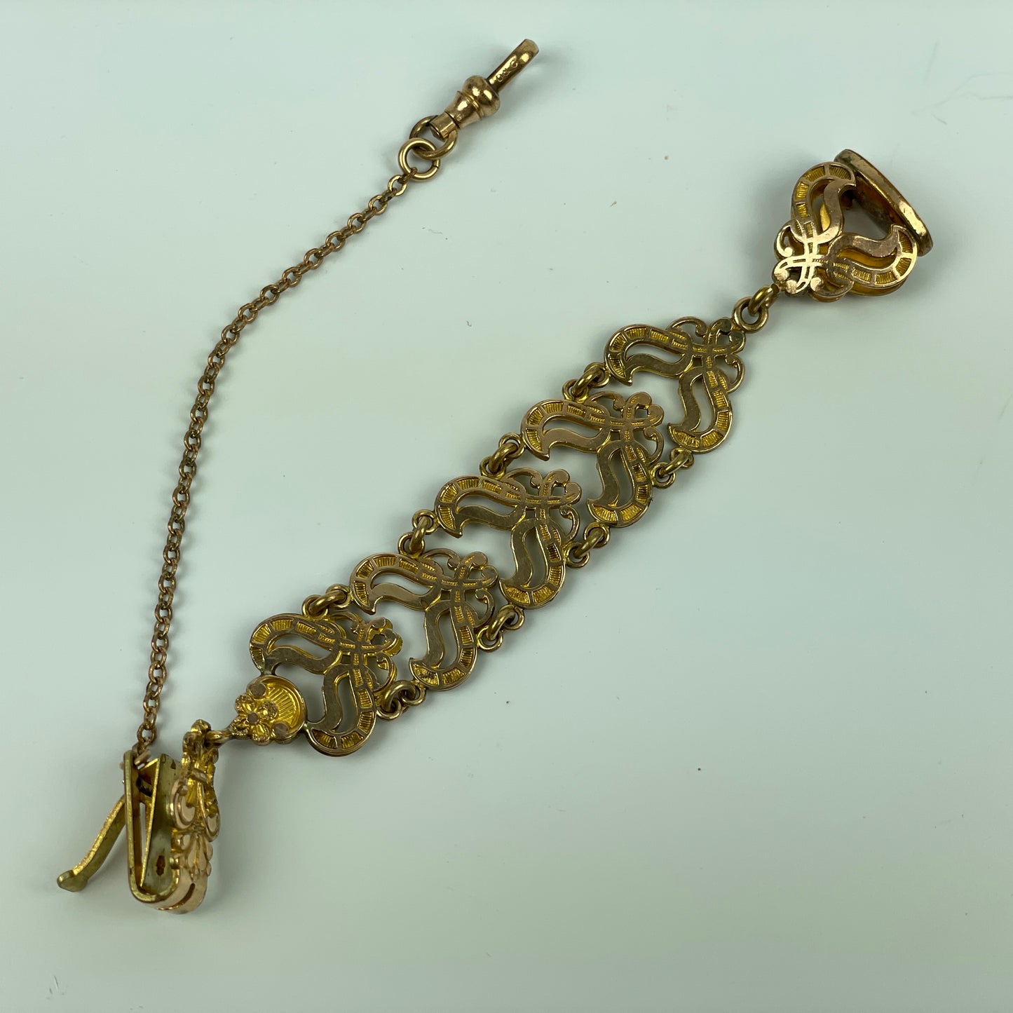 Lot 33- Three Ribbon Style Men's Vest Pocket Watch Chains