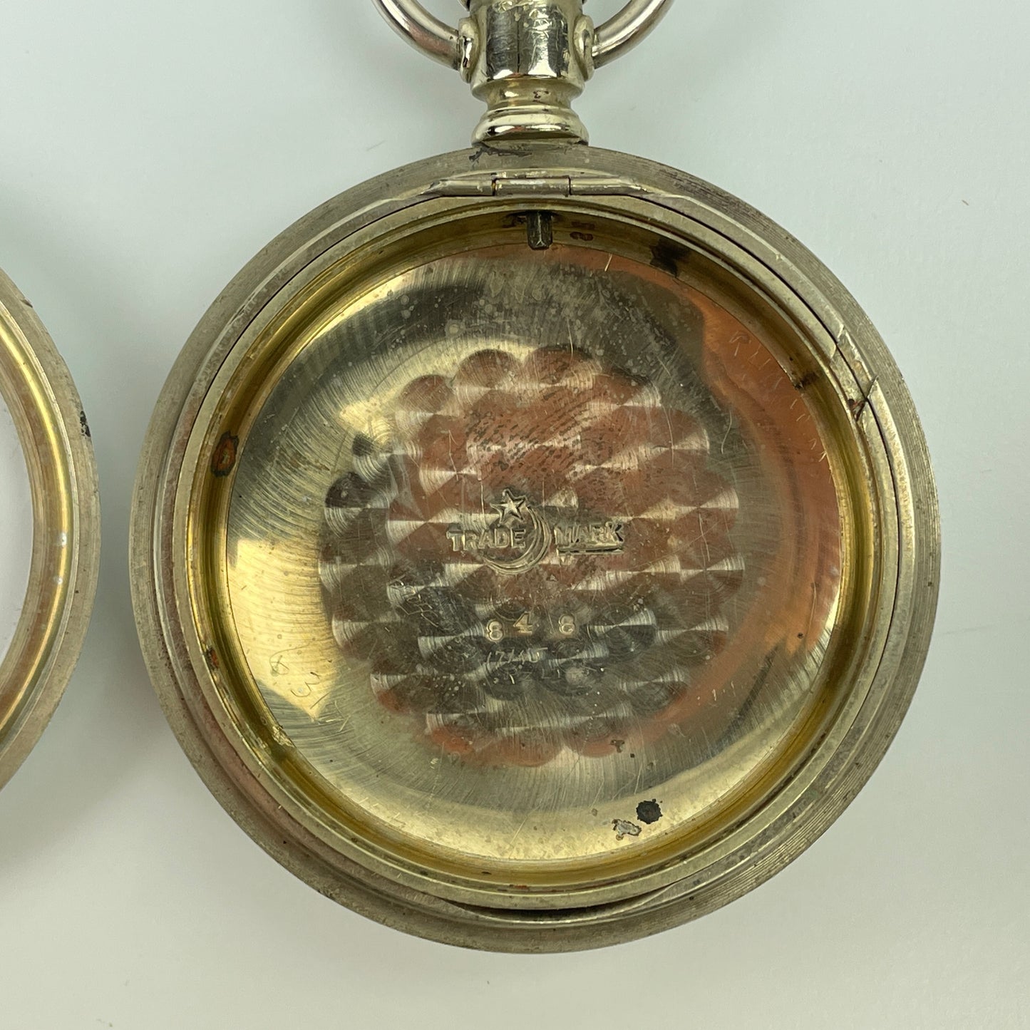 Lot 35- American 18 Size Swing Out Nickel Pocket Watch Case