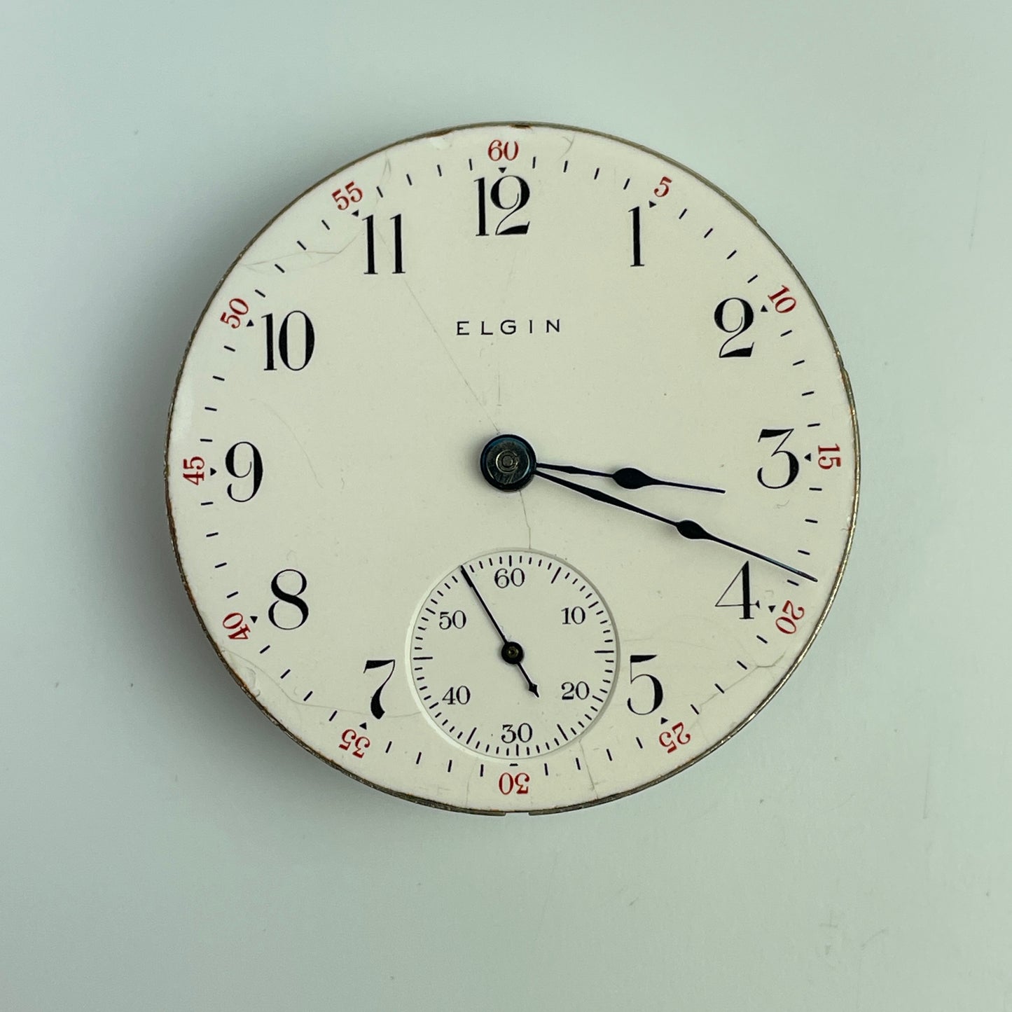 Lot 36- Elgin 18 Size 7 Jewel Pocket Watch Movement