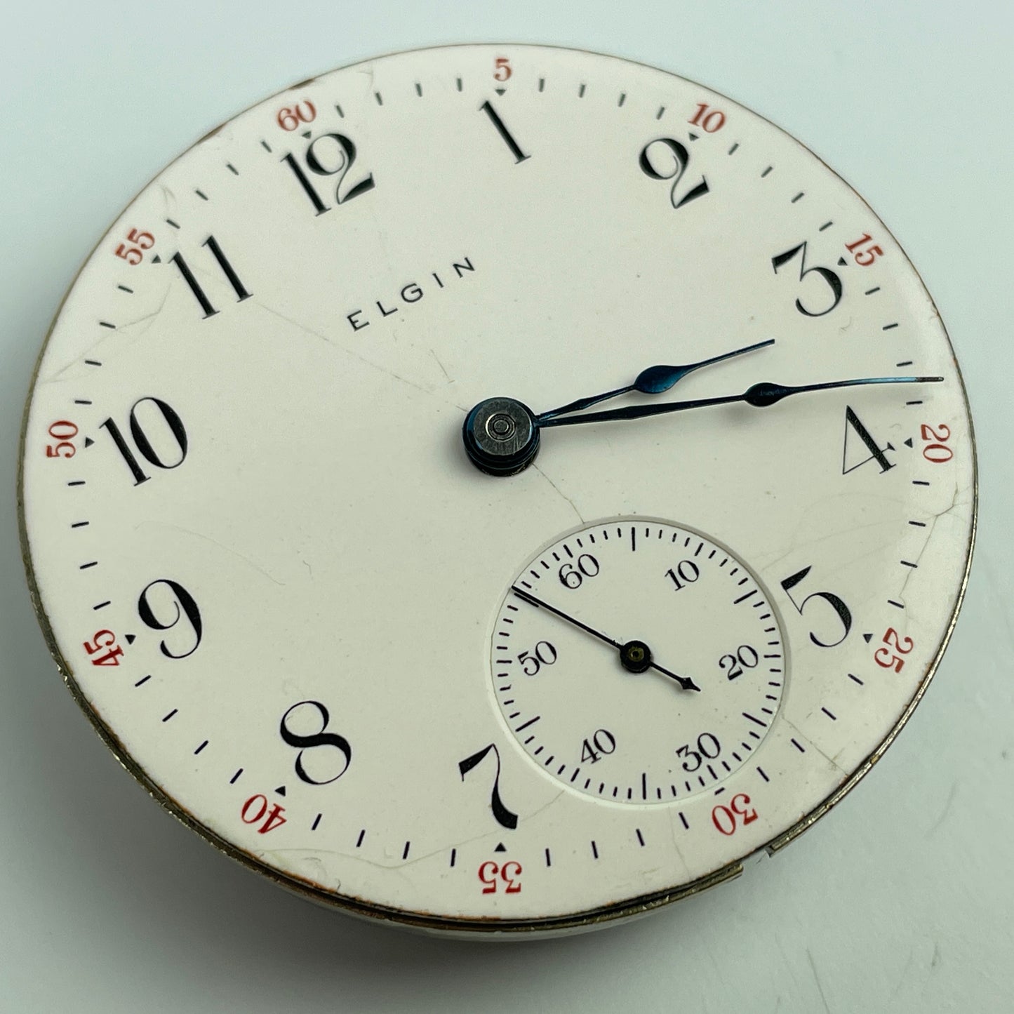Lot 36- Elgin 18 Size 7 Jewel Pocket Watch Movement