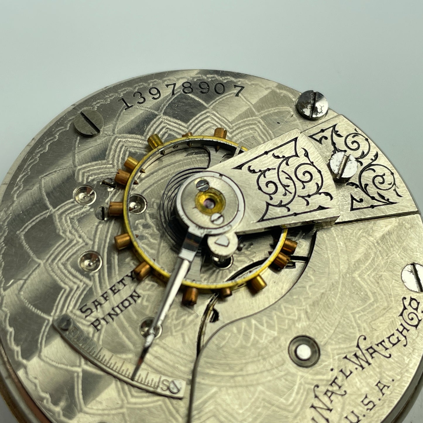Lot 36- Elgin 18 Size 7 Jewel Pocket Watch Movement