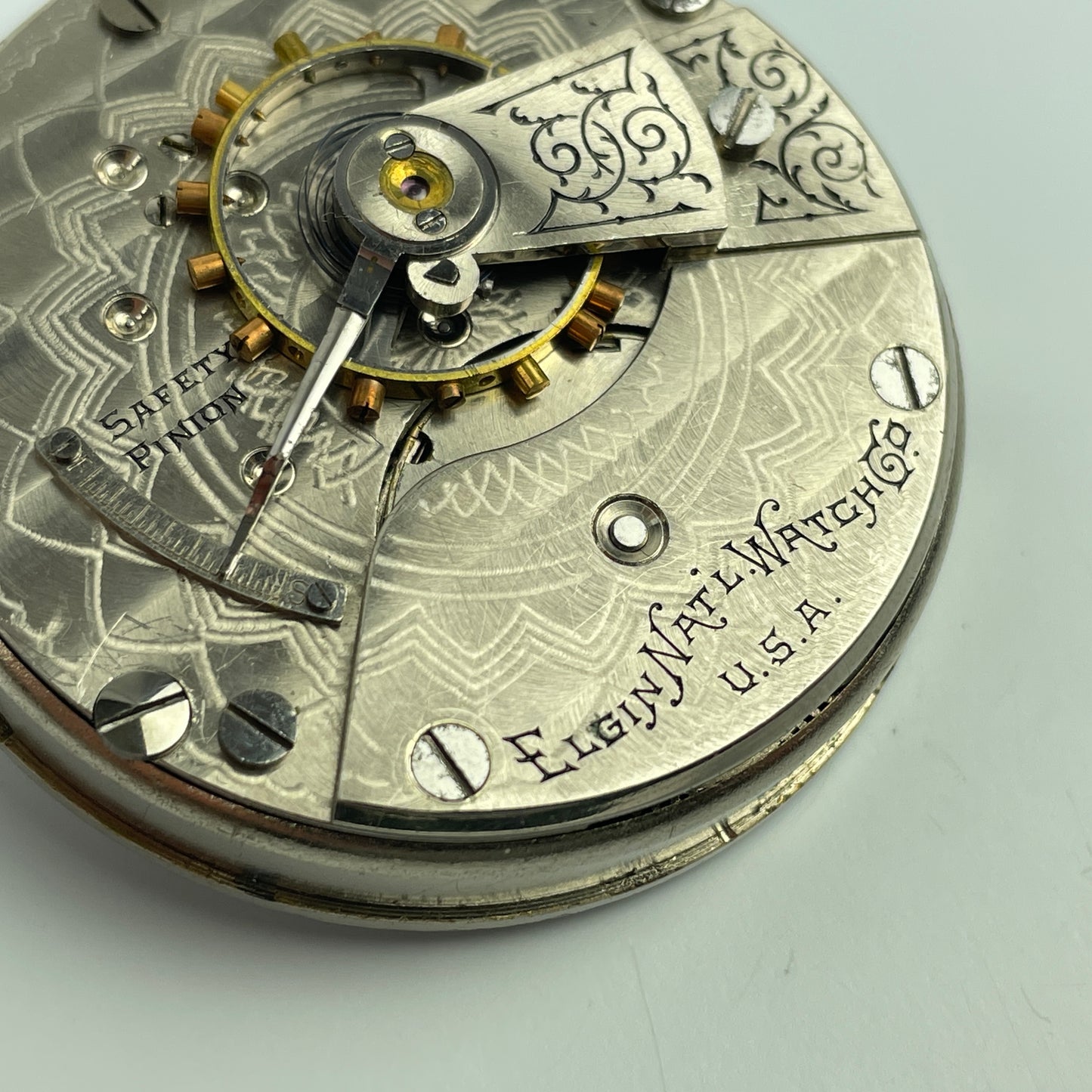 Lot 36- Elgin 18 Size 7 Jewel Pocket Watch Movement