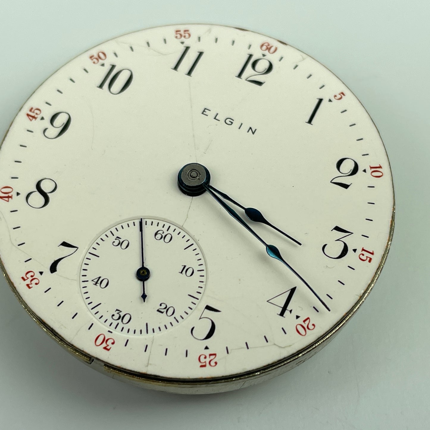 Lot 36- Elgin 18 Size 7 Jewel Pocket Watch Movement