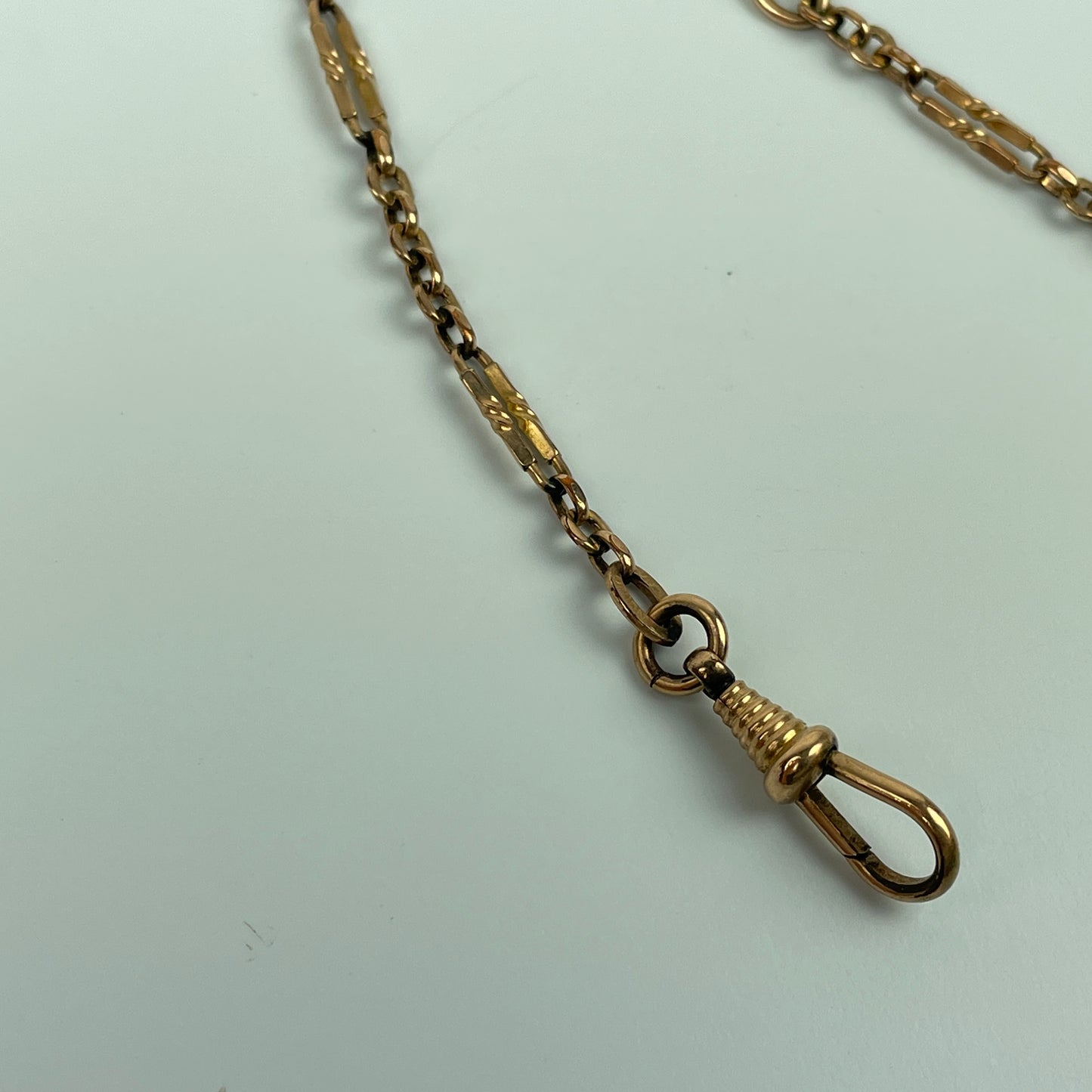Lot 37- Pair of Men's 12 & 14-inch YGF Pocket Watch Chains