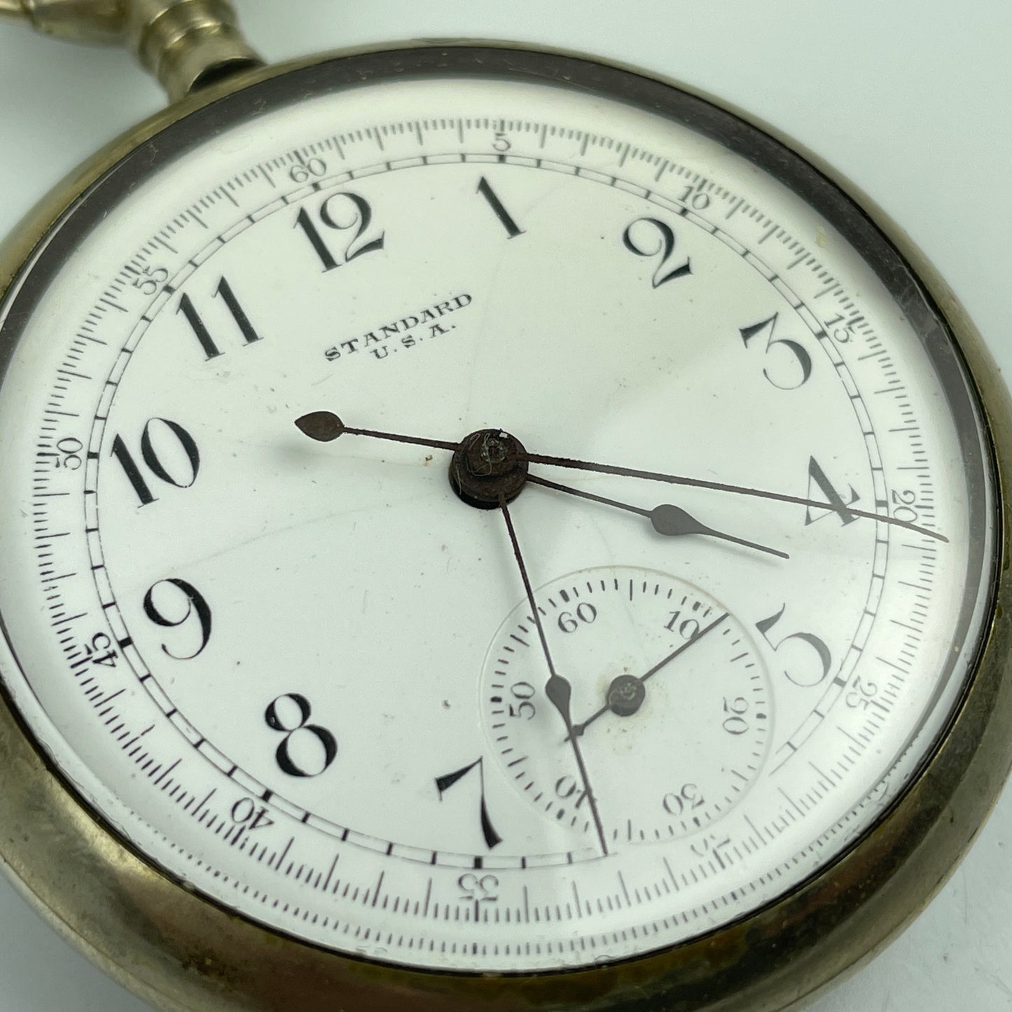 Lot 38- New York Standard 16 Size Chronograph Pocket Watch