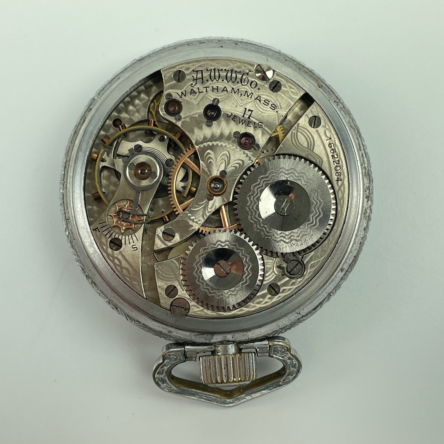 Lot 39- Waltham 16 Size Grade 625 17 Jewel Pocket Watch